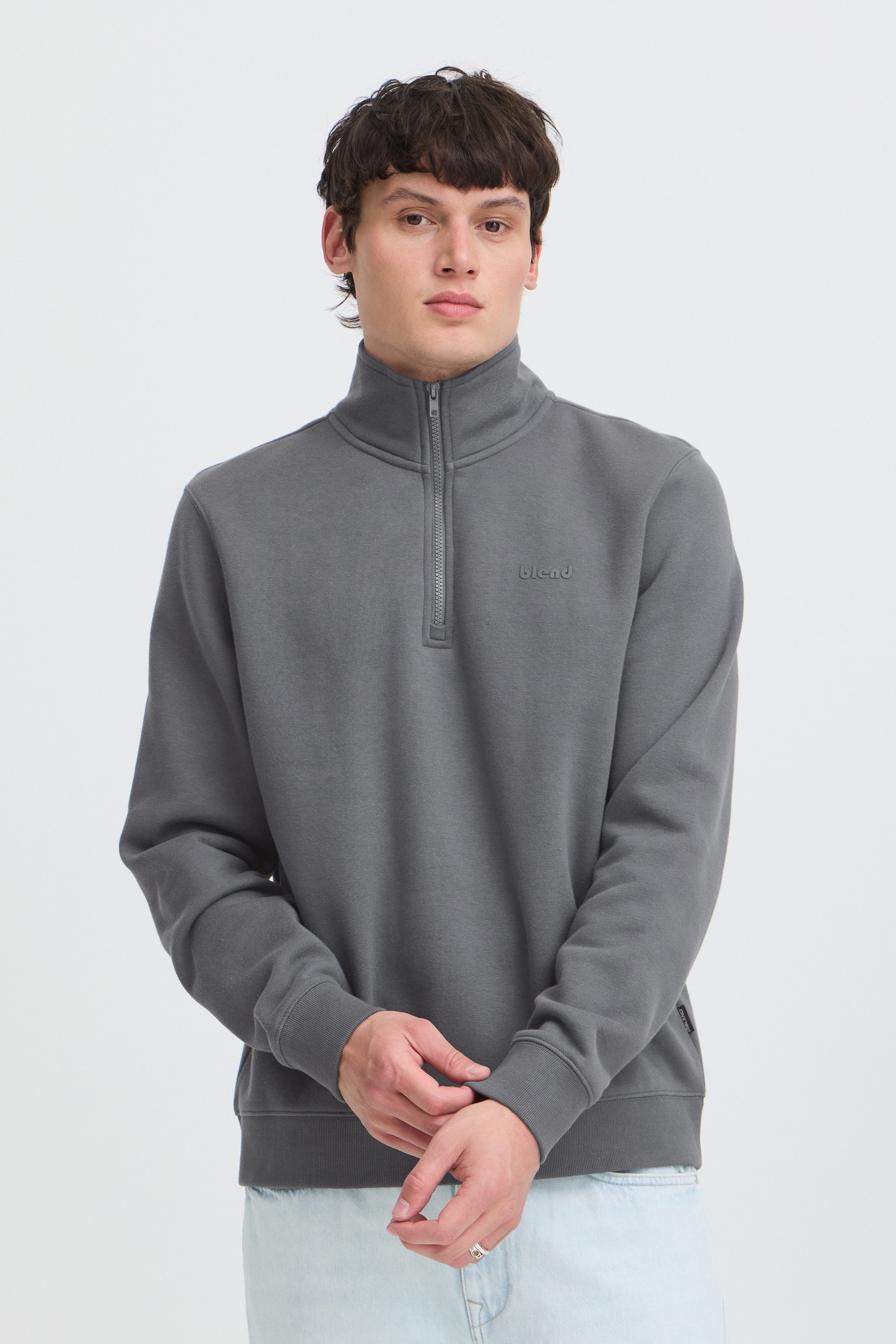 Blend Sweatshirt BHDOWNTON HALFZIP PP NOOS Baumwollmischung, regular fit