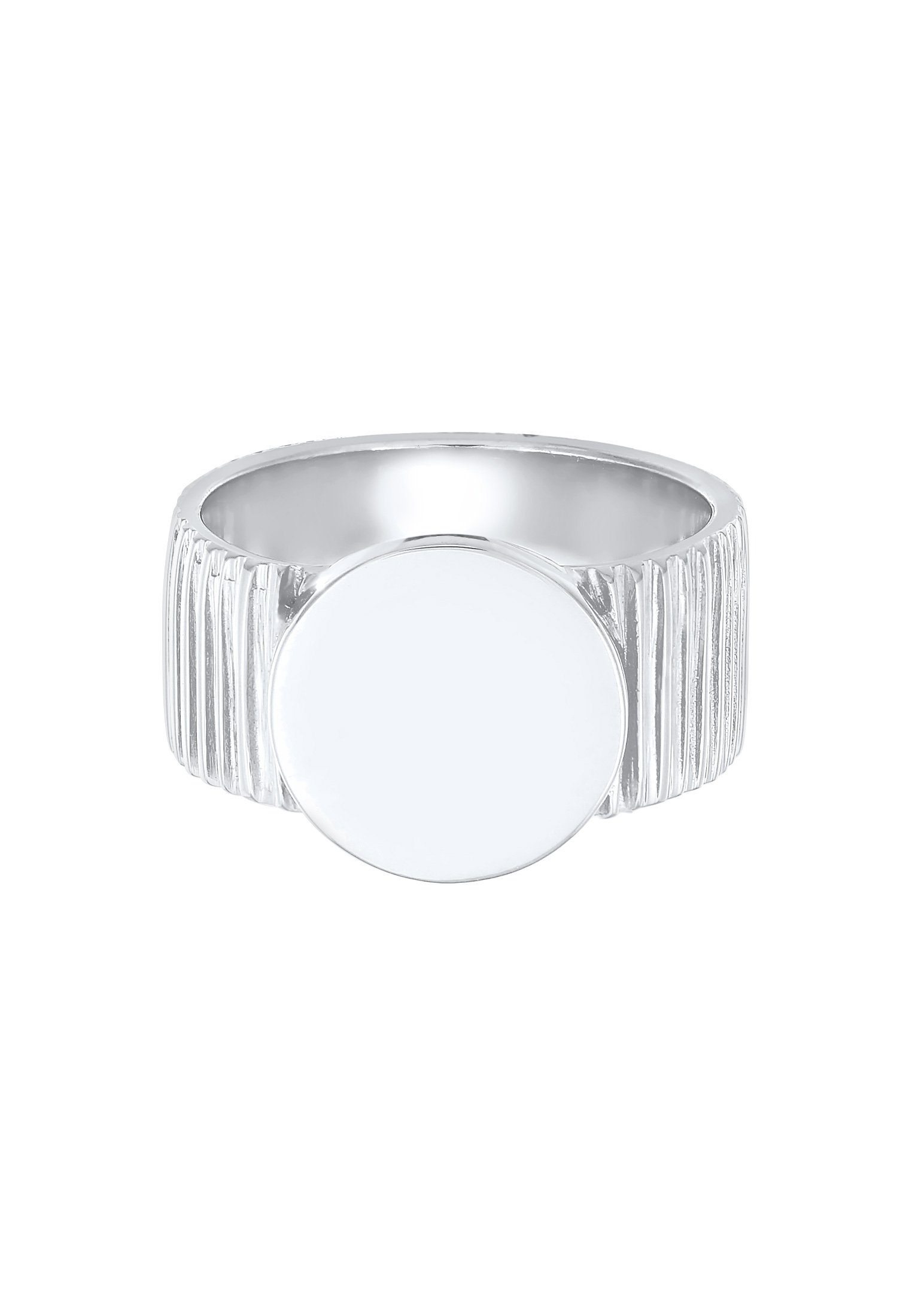 Elli Premium Siegelring Bandring Siegelring Relief Struktur 925 Silber