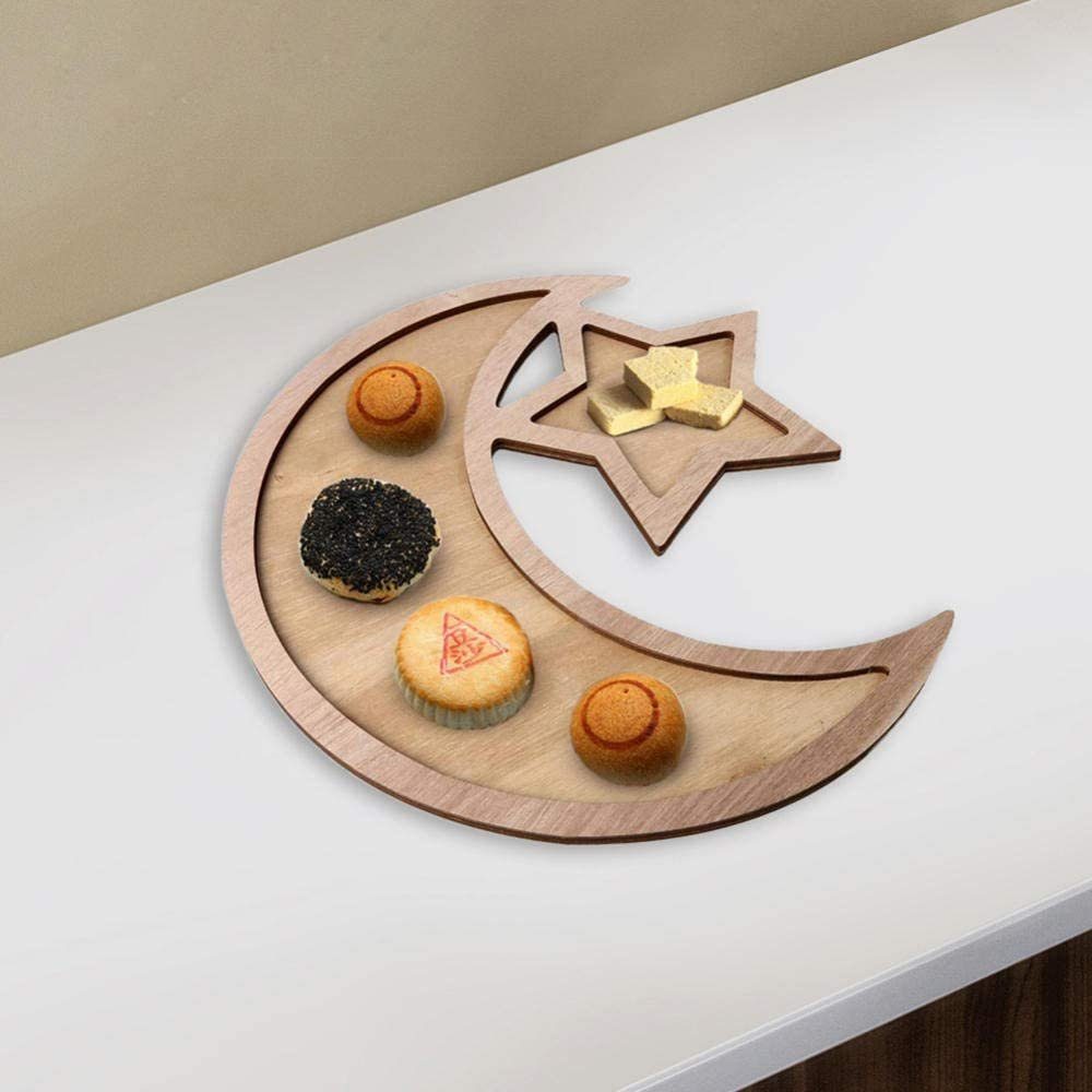 Schmücken Ramadan Dekotablett Dessert, Eisen Tablett, Jormftte Mond