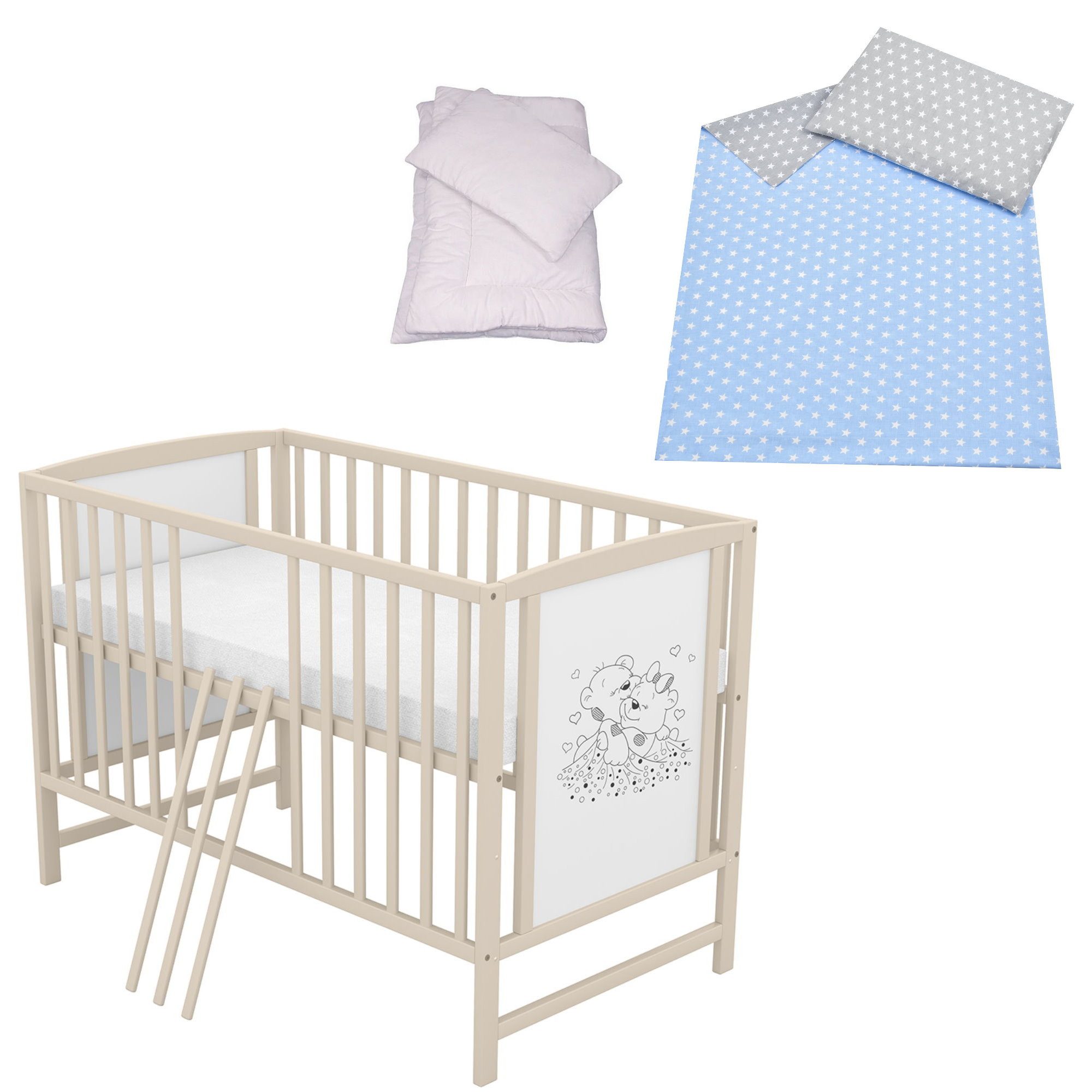 Komplettbett Babybett Mia Komplettset