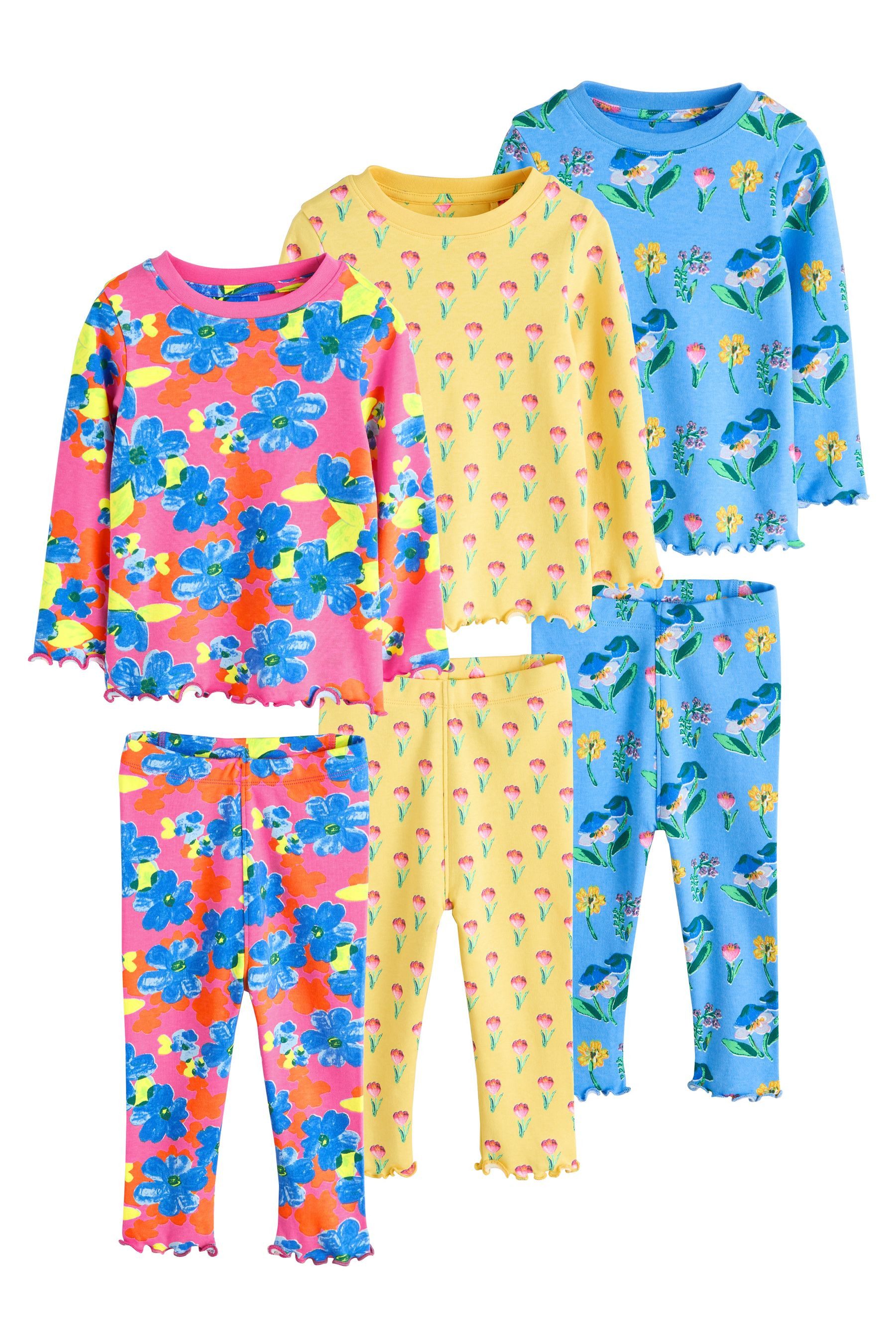 Pyjama Ballerina-Schlafanzug aus Baumwolle, 3er-Pack