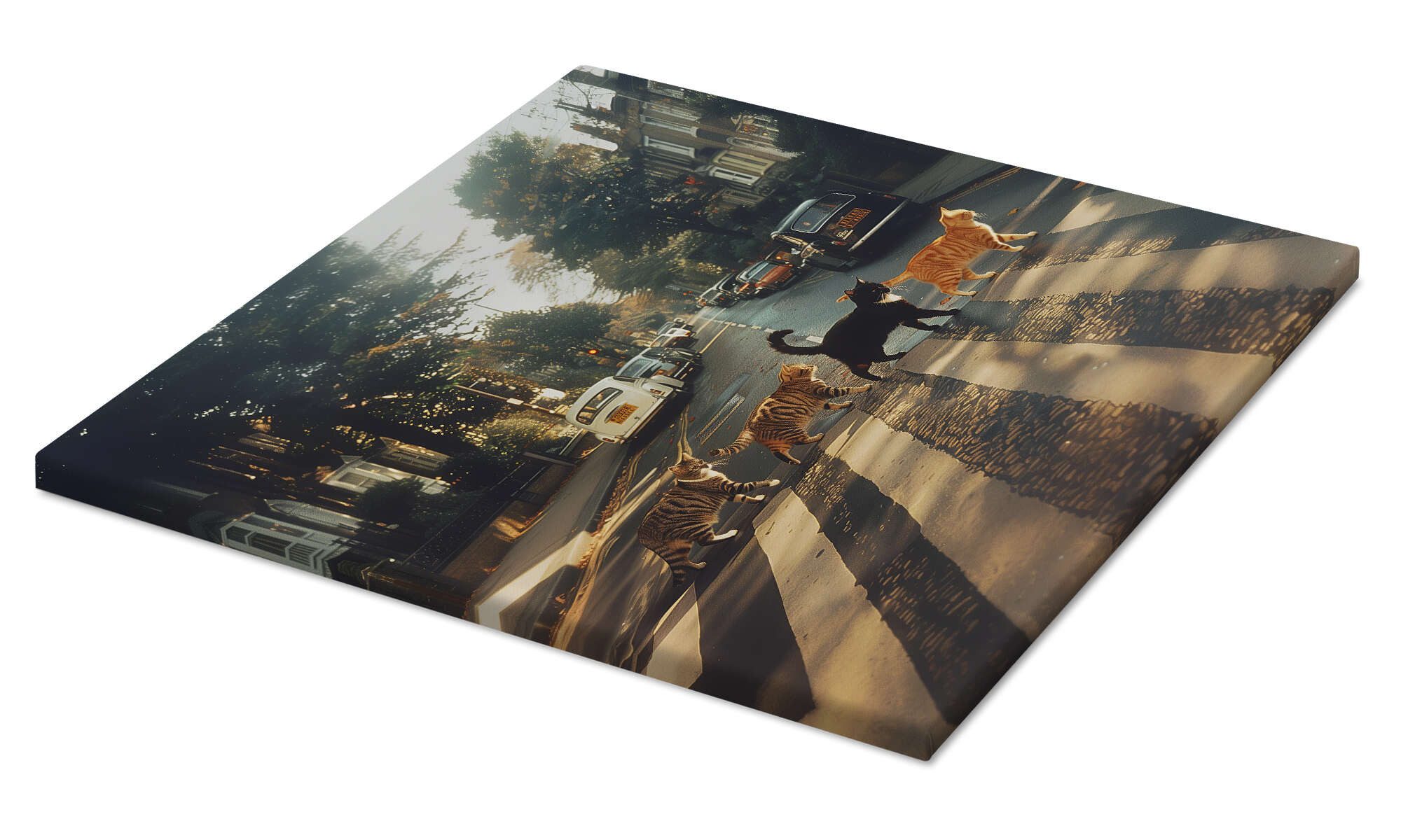 Posterlounge Poster Dikhotomy, Abbey Road Cats, günstig online kaufen