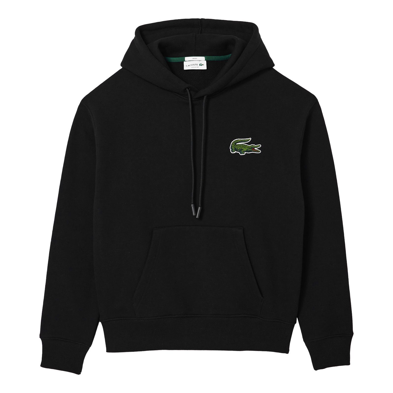 Lacoste Kapuzensweatshirt Jogger Hoodie mit aufgenähtem Krokodil auf der Vorderseite