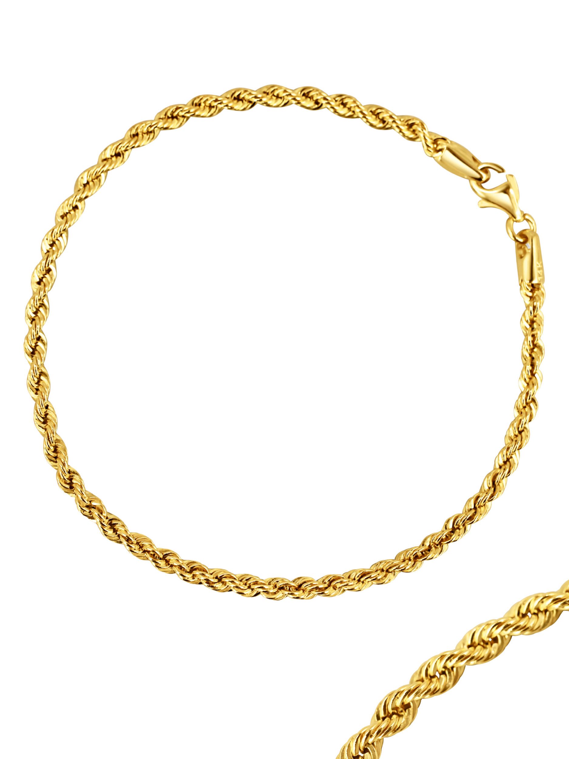 Antares Gold Goldarmband Isabel 14K Gold Damen Armband – Edles Seil Design, günstig online kaufen