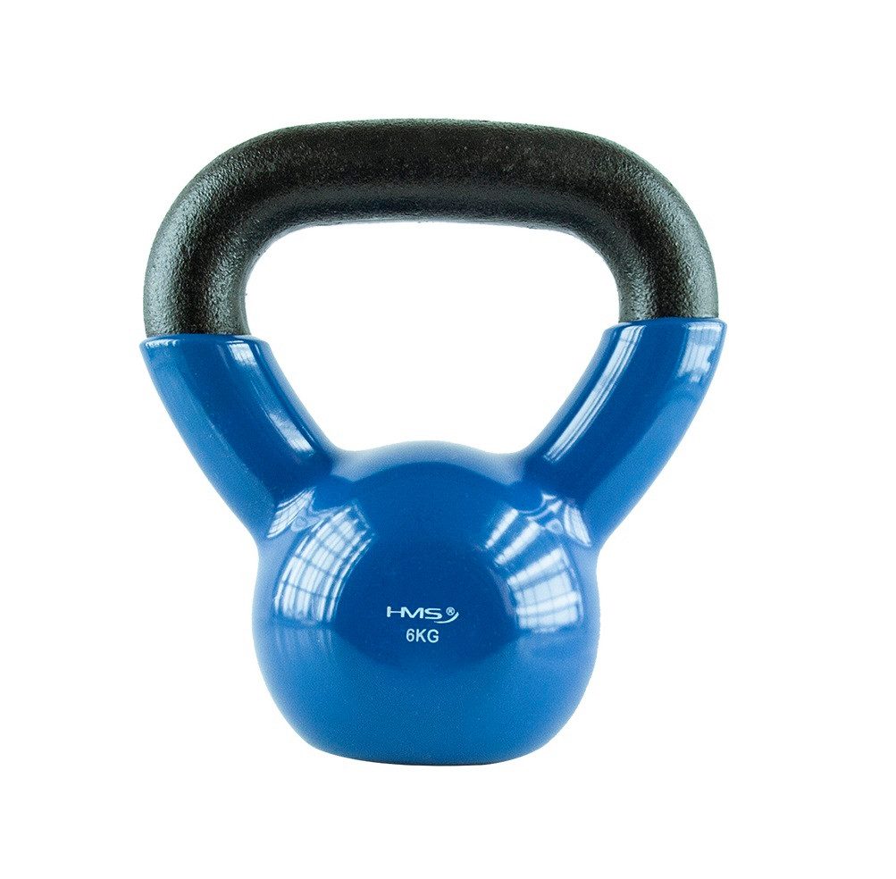 Kettlebell 6kg Gewicht Kugelhantel Gusseisen mit Vinylbeschichtung Krafttraining