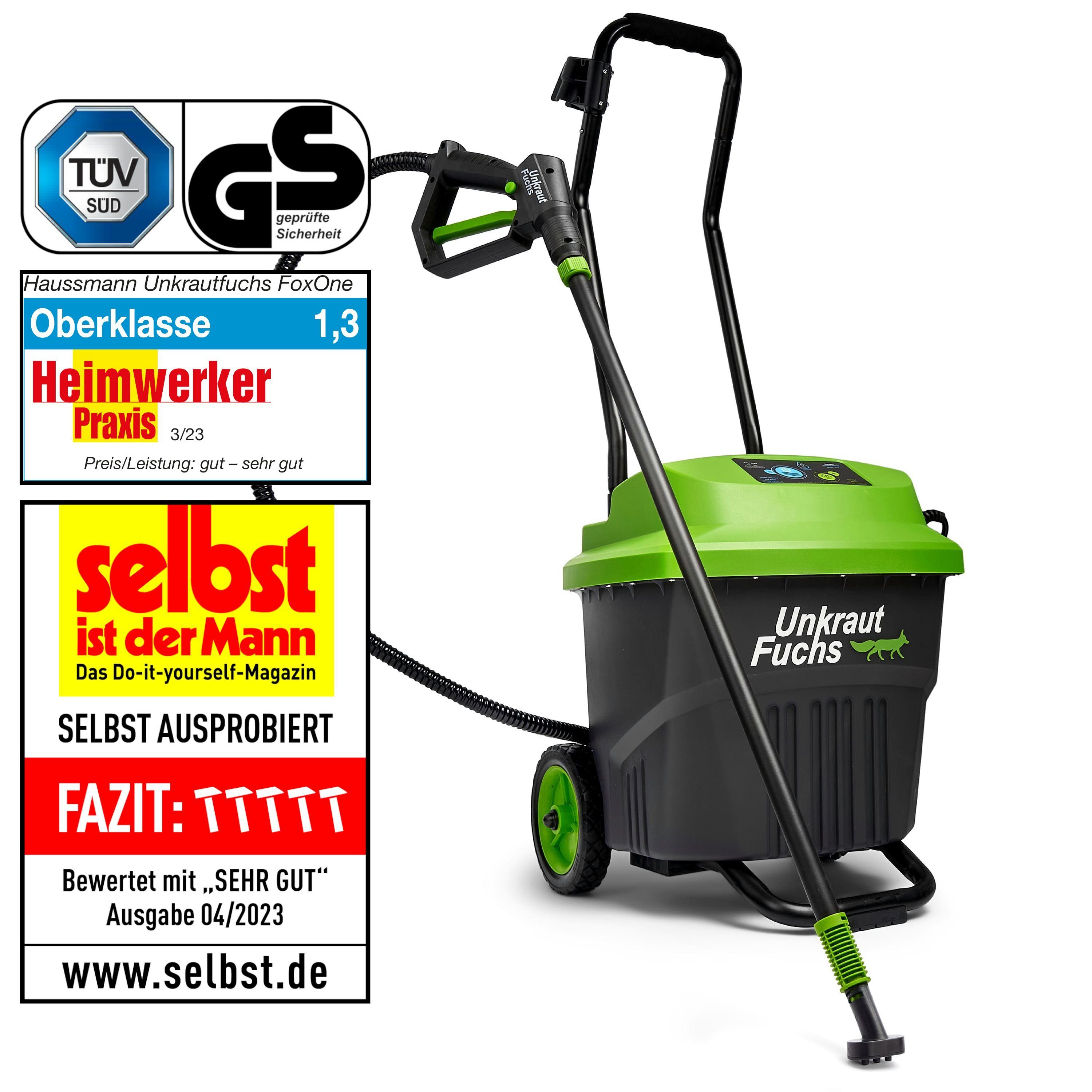 Unkrautfuchs Unkrautbrenner Unkrautvernichter mit heißem Wasser + Dampfrein günstig online kaufen