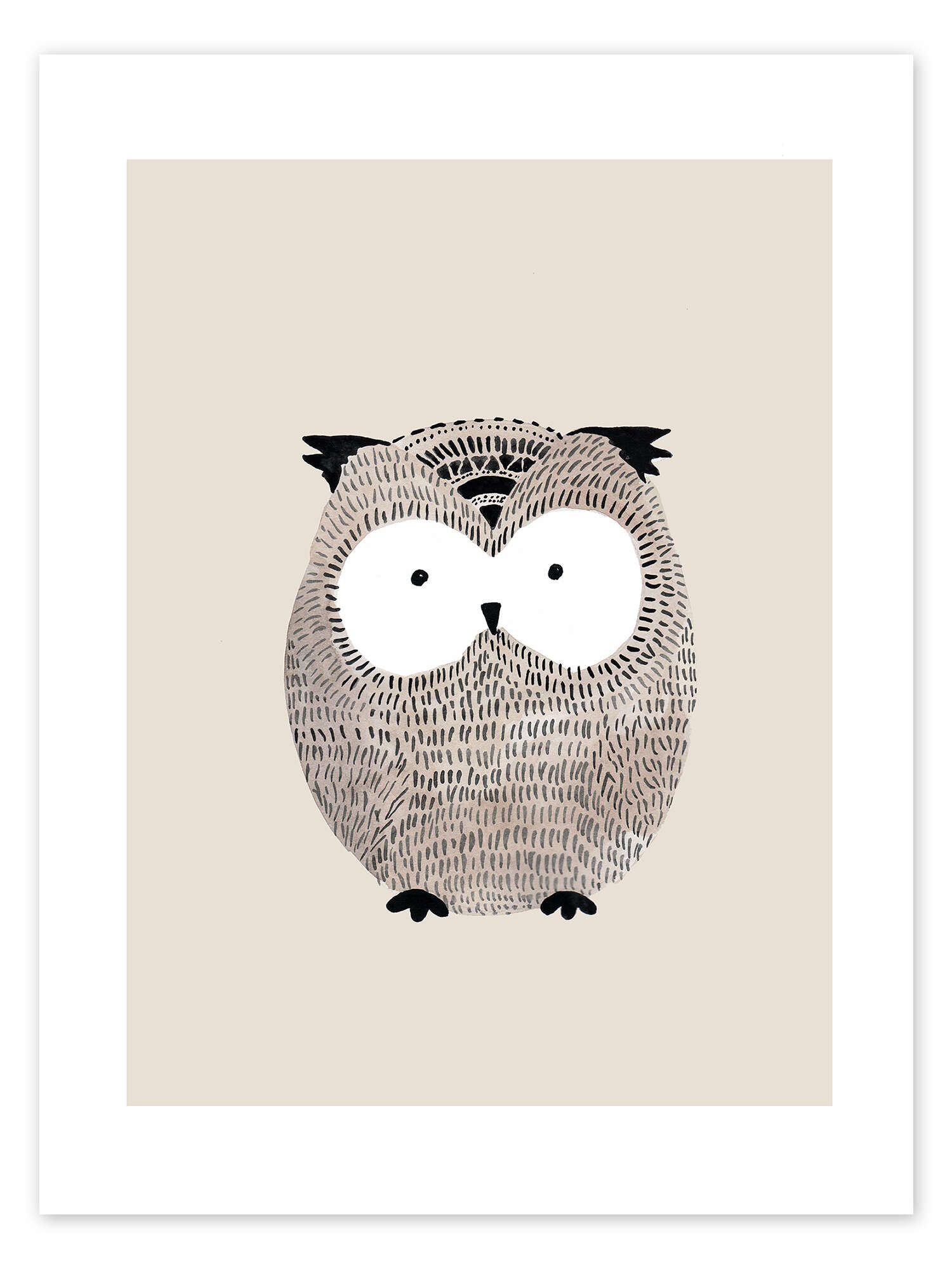Posterlounge Wandbild Eule, Mantika Studio, erhältlich als Poster, Leinwandbild, Wandsticker oder Acrylglasbild