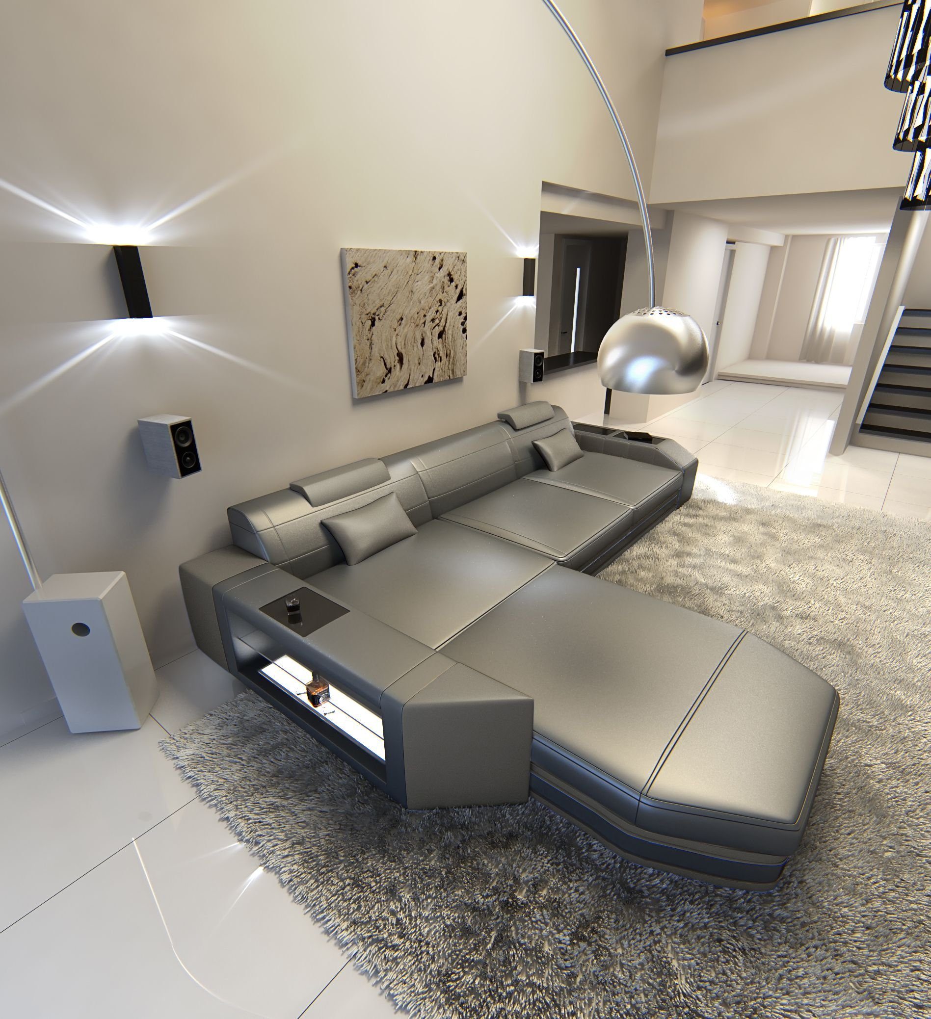 Sofa Dreams Ecksofa Ledercouch Sofa Leder günstig online kaufen