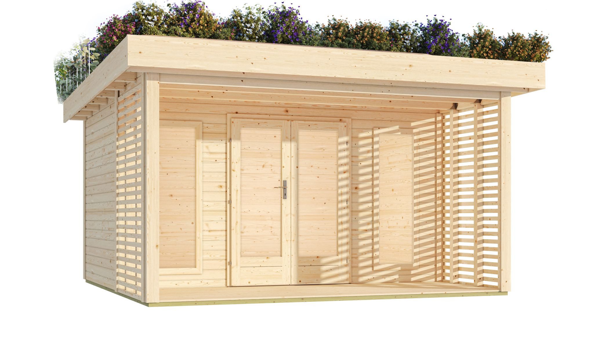 Karibu Gartenhaus Gartenhaus mit Gründa...