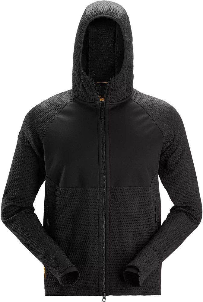 Rundhalspullover 8405, Midlayer Arbeitshoodie mit Reißvers.