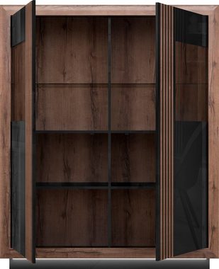 FORTE Highboard Savona, Höhe 161 cm, inkl. Sockelbeleuchtung