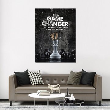 ArtMind XXL-Wandbild GAME CHANGER, Premium Wandbilder als Poster & gerahmte Leinwand in verschiedenen Größen, Wall Art, Bild, Canva