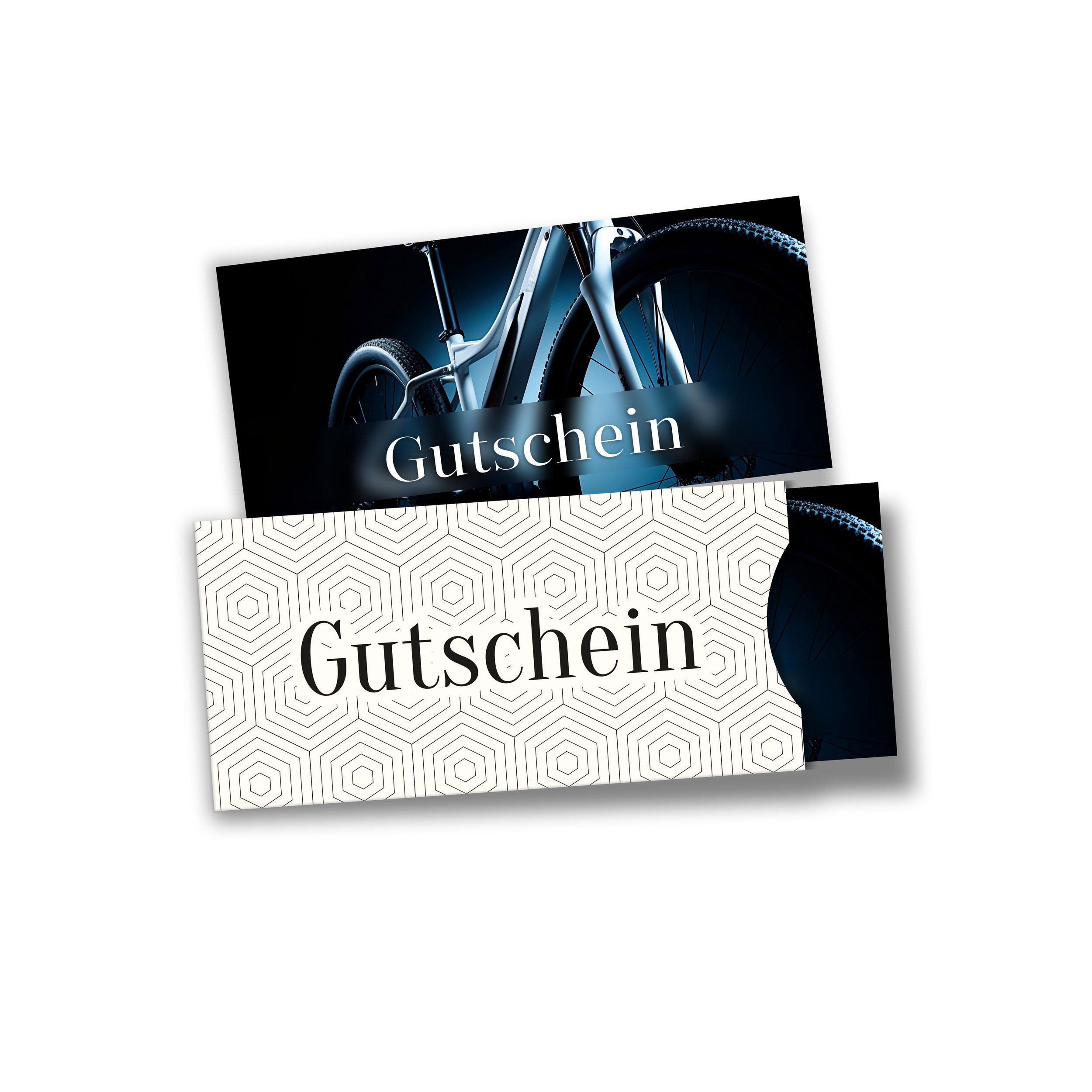 itenga Geschenkkarte itenga Geschenkgutschein Fotodesign mit Hülle - Motiv FAHRRAD Postkart