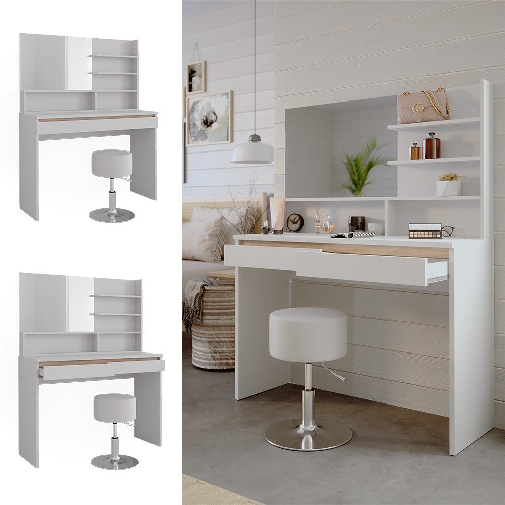 Vicco Schminktisch Emma, Weiß, 120 cm günstig online kaufen