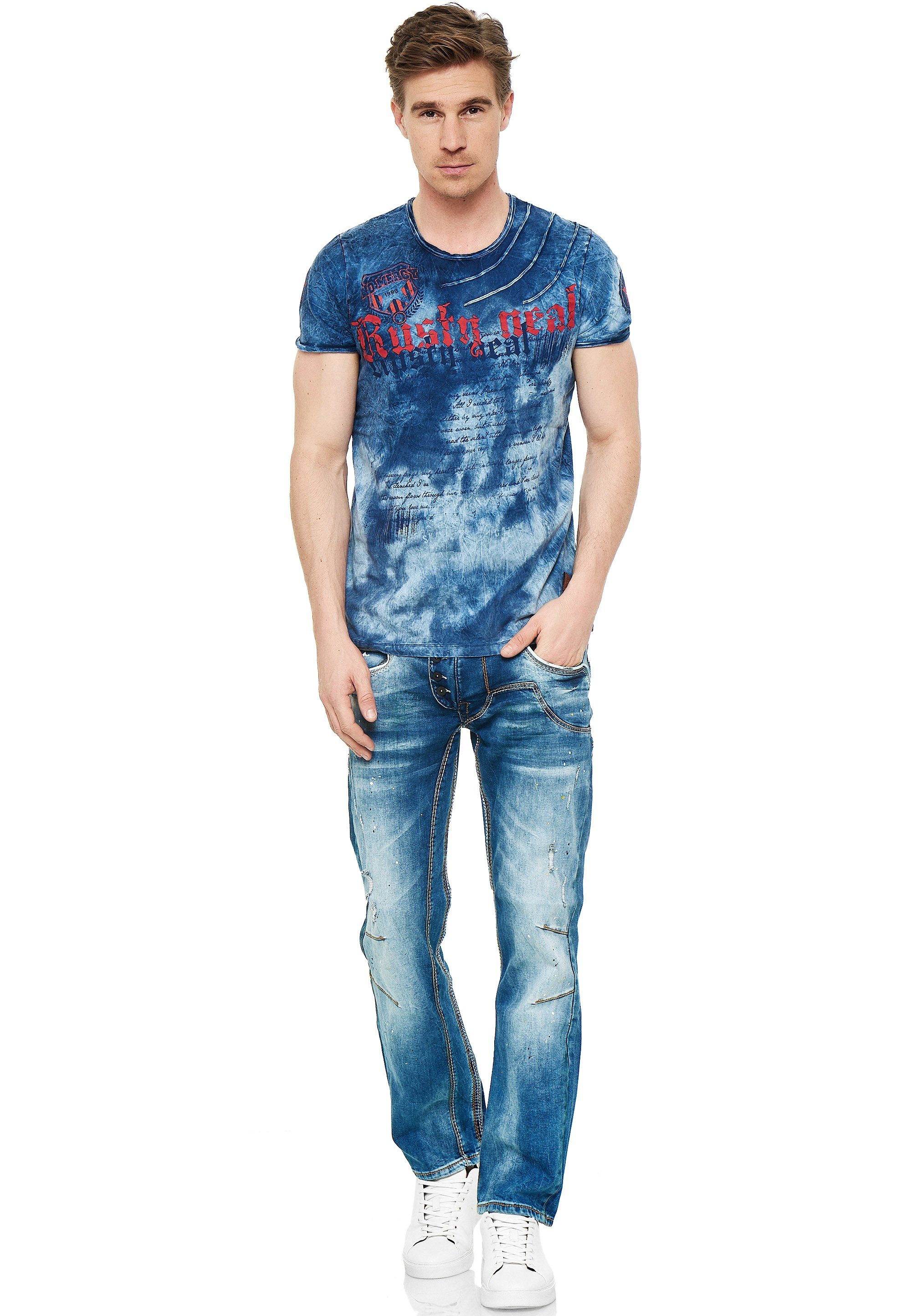 Rusty Neal Bequeme im Regular Jeans Fit-Schnitt