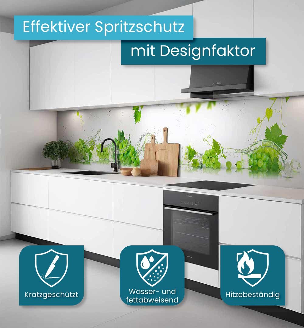 MyMaxxi Küchenrückwand Küchenrückwand selbstklebend Weiße Trauben Spritzsch günstig online kaufen