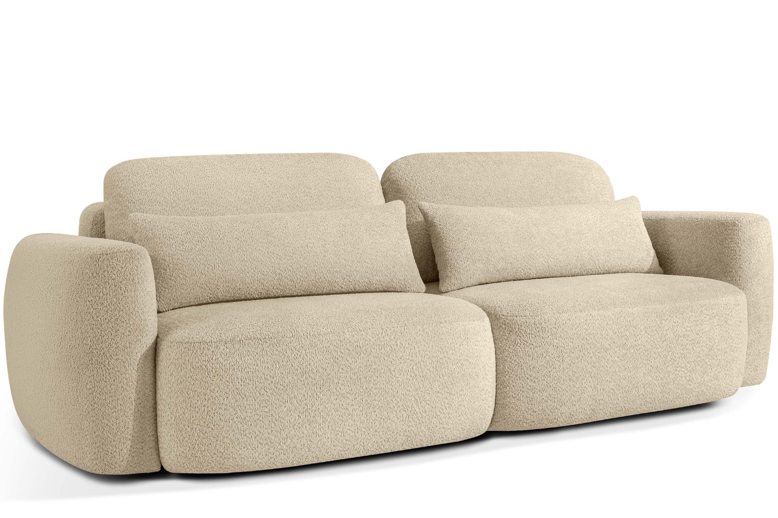 KONSIMO® 3-Sitzer ELOSA Sofa, Einzelsofa, Japandi-Stil, günstig online kaufen