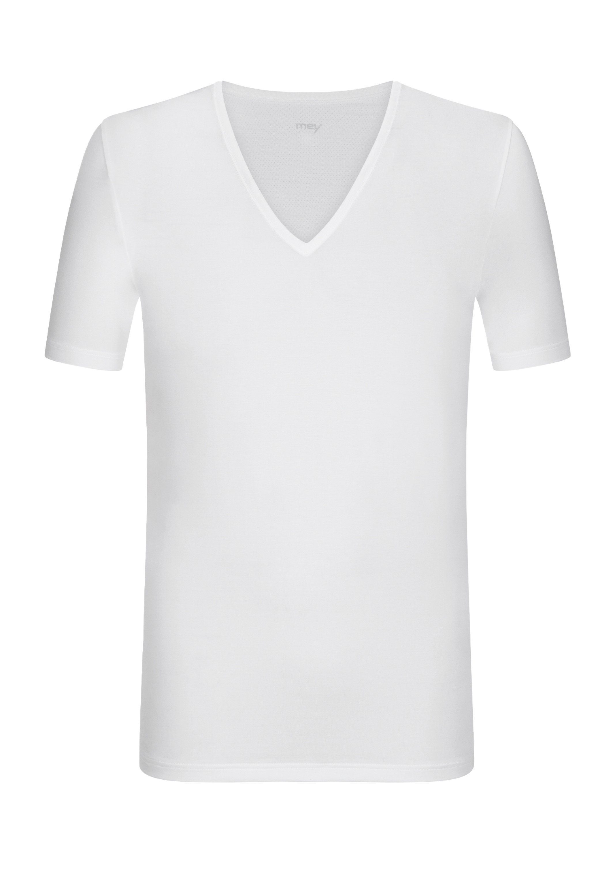 Shirt Dry Unterhemd Weiß - Thermoregulierend - Unterhemd (1-St) Baumwolle Kurzarm / Mey Cotton
