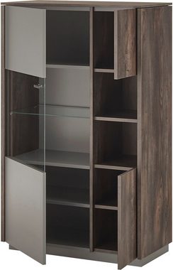 INOSIGN Vitrine LARGO Soft-Close-Funktion, Höhe ca. 130 cm