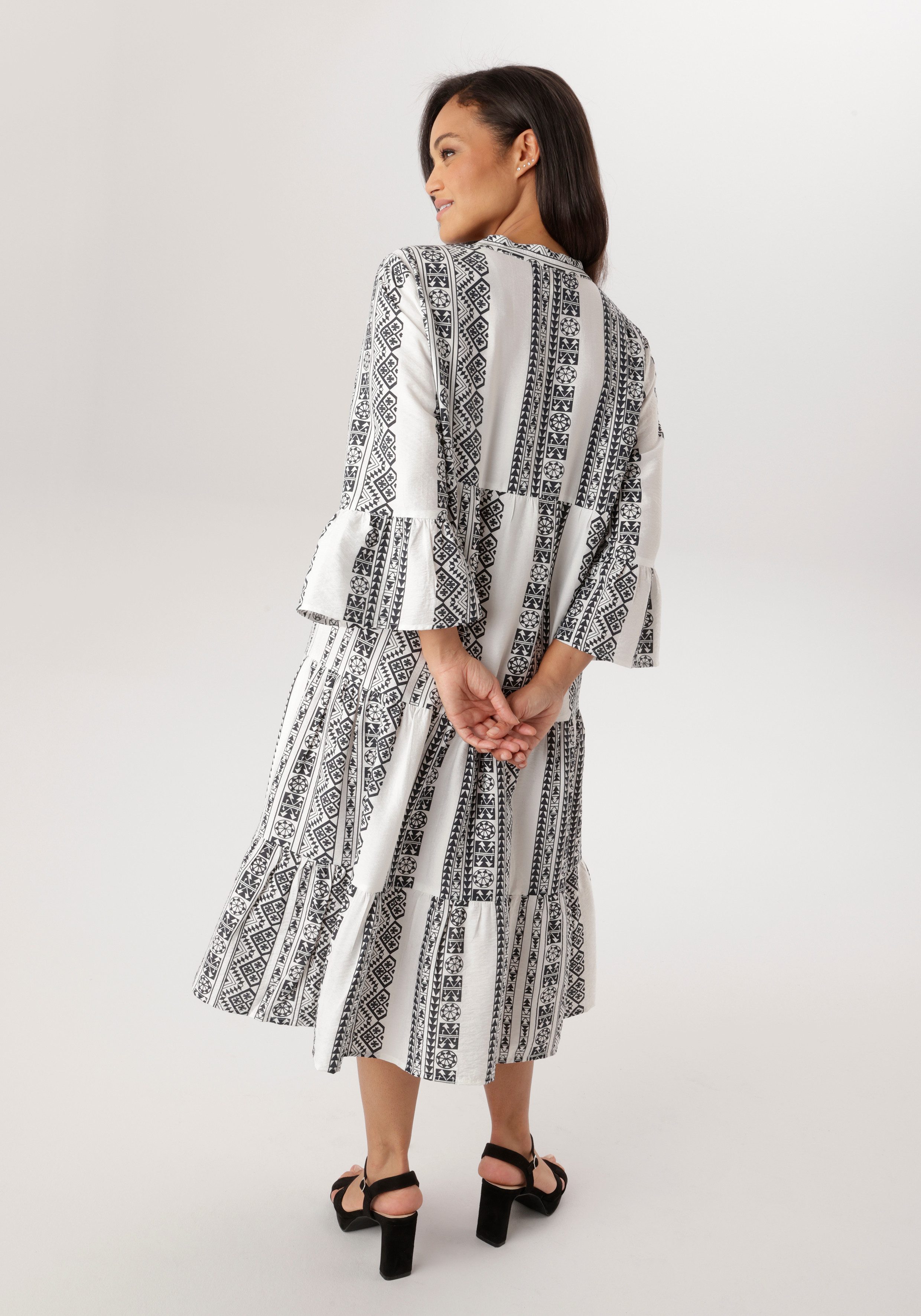 Aniston PLUS Midikleid mit Volant - NEUE KOLLEKTION