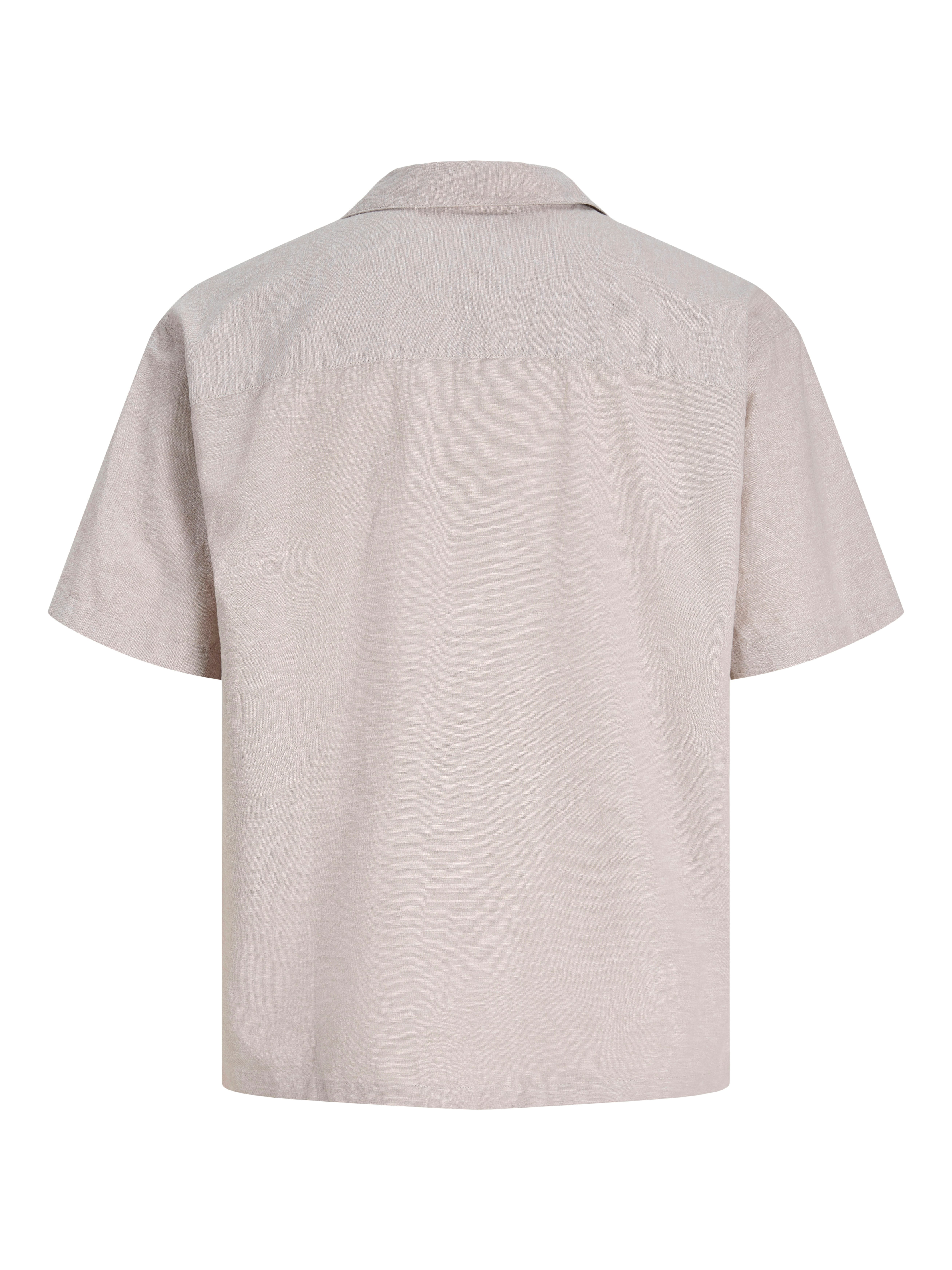 Jack & Jones PlusSize Kurzarmhemd JJEBREEZE LINEN BLEND RESORT SHIRT PLS mit Leinen, regular fit