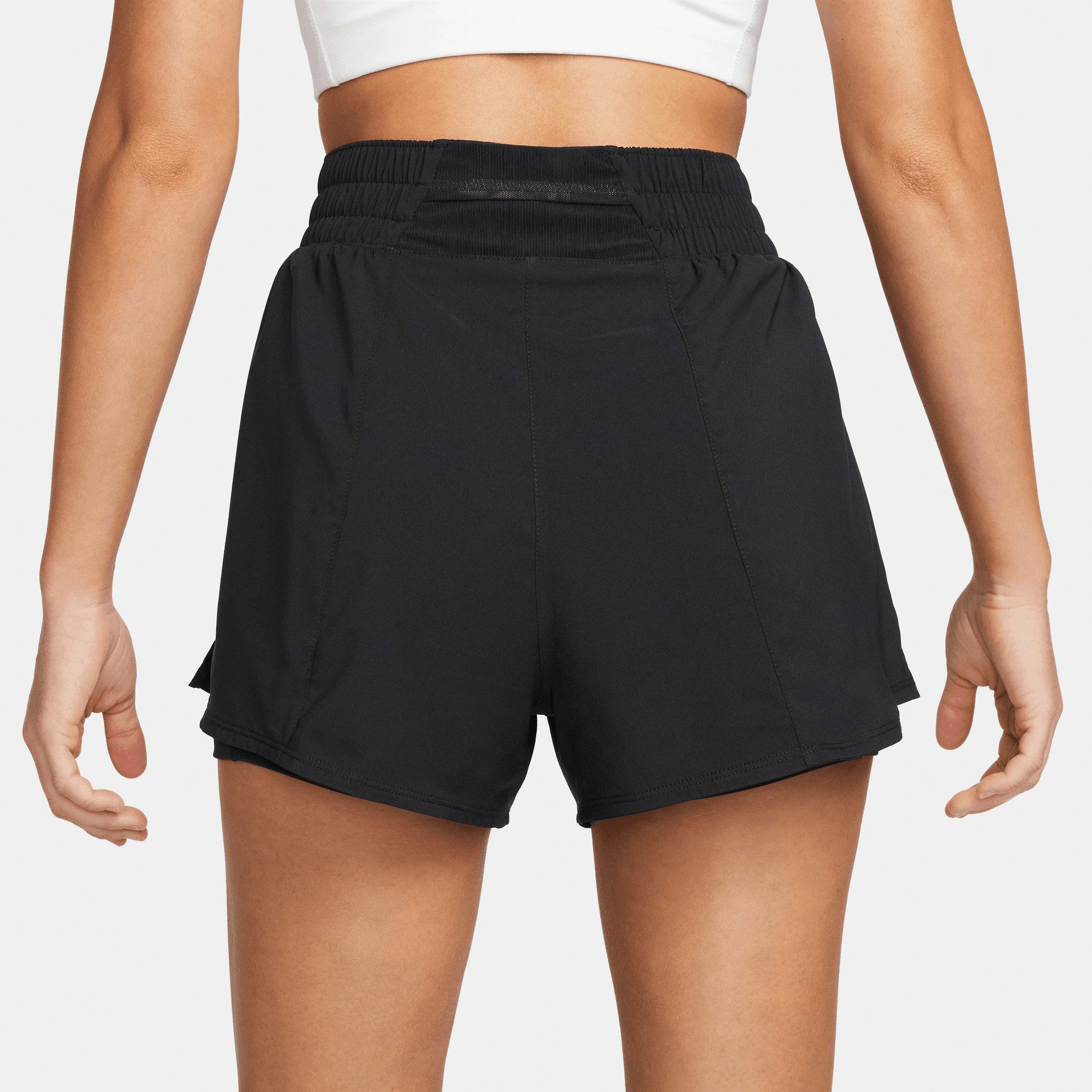 Nike Shorts Nike One Women's Dri-FIT High-Waisted 3" 2-in-1 Shorts mit Taschen am Bund und innen am Futter