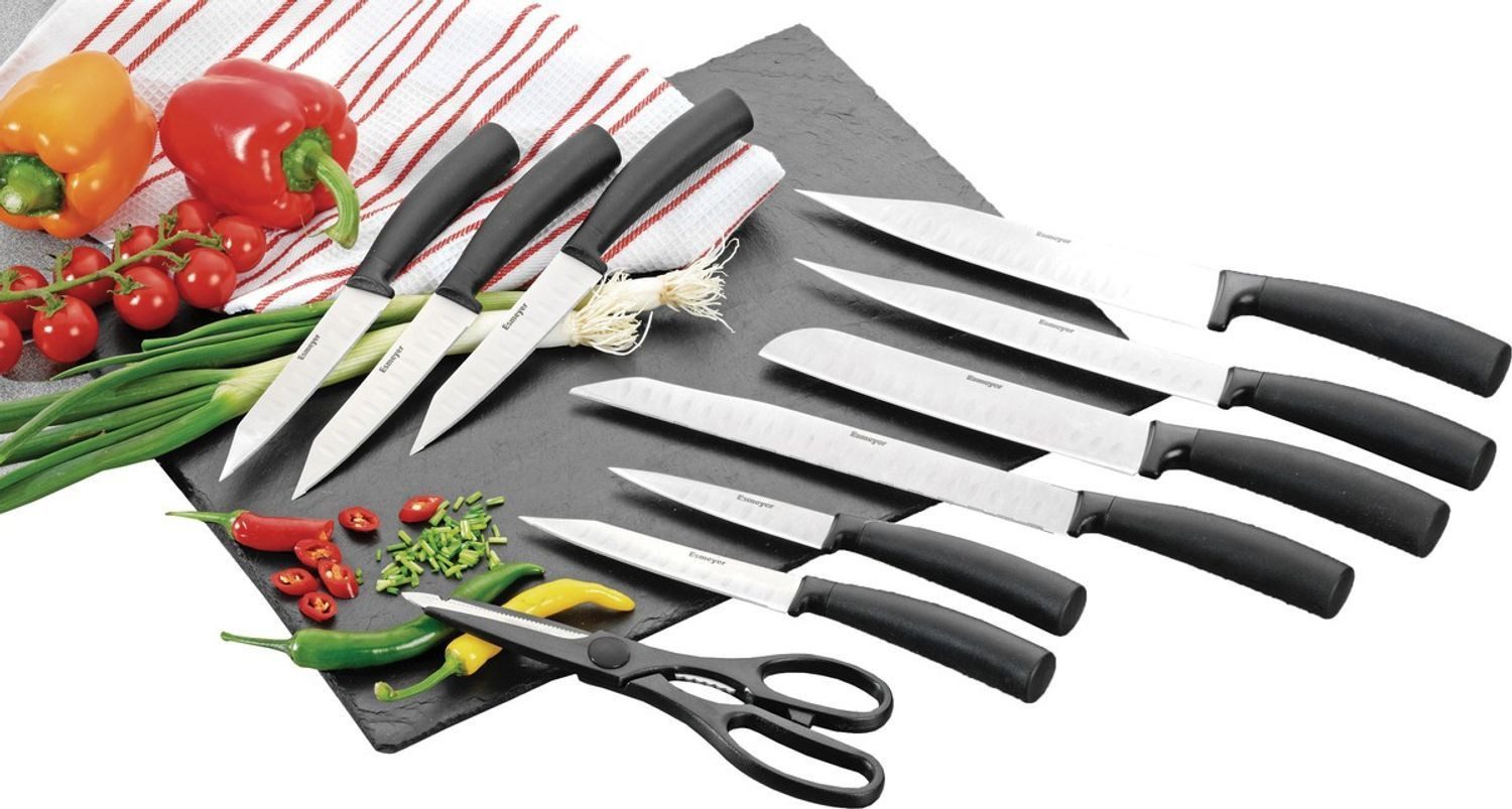 BURI Ножи-Set Ножиset Leon 10tlg. Kochmesser Brotmesser Küchenmesser Stahl