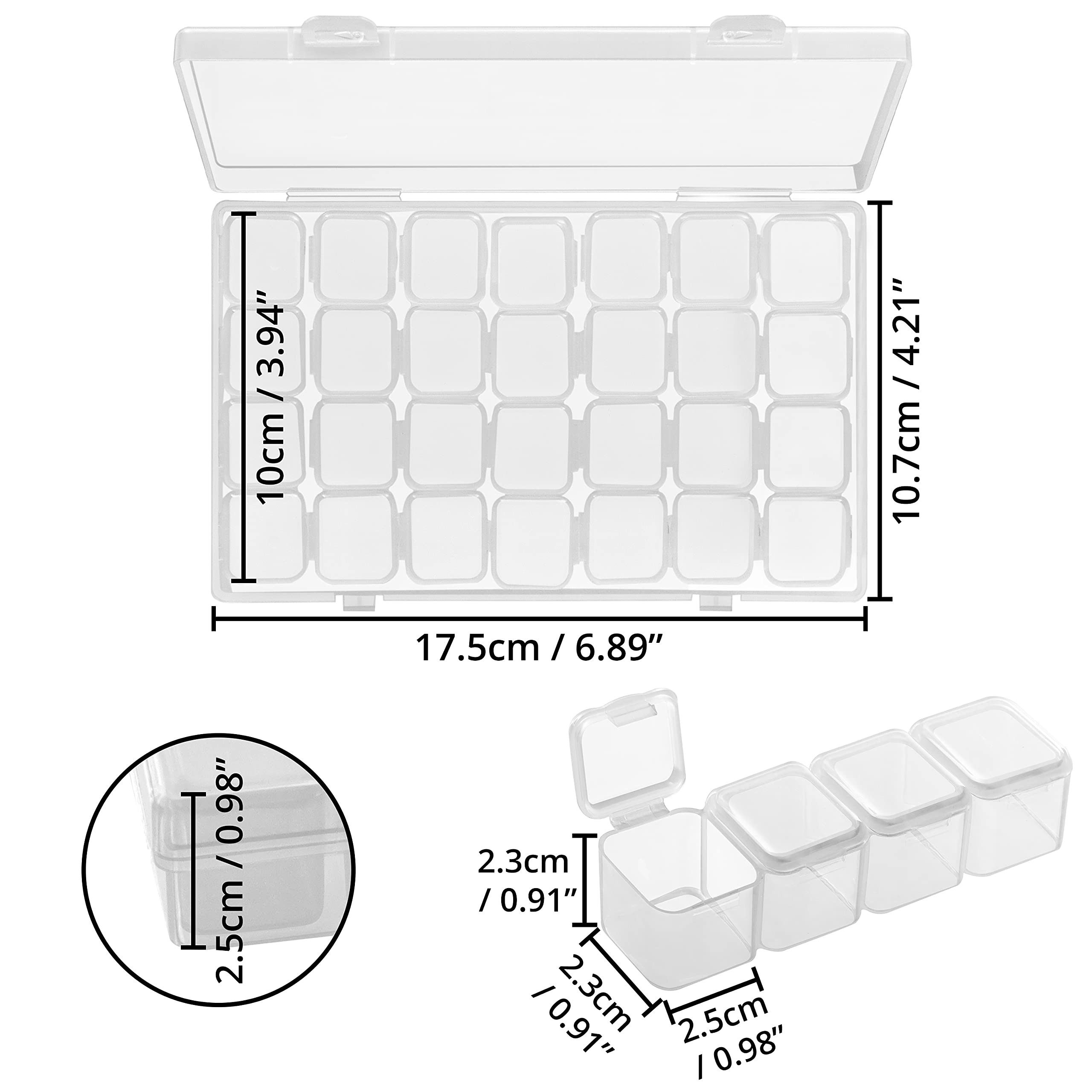 Belle Vous Schmuckständer Kunststoff Aufbewahrungsboxen für kleine Gegenstä günstig online kaufen