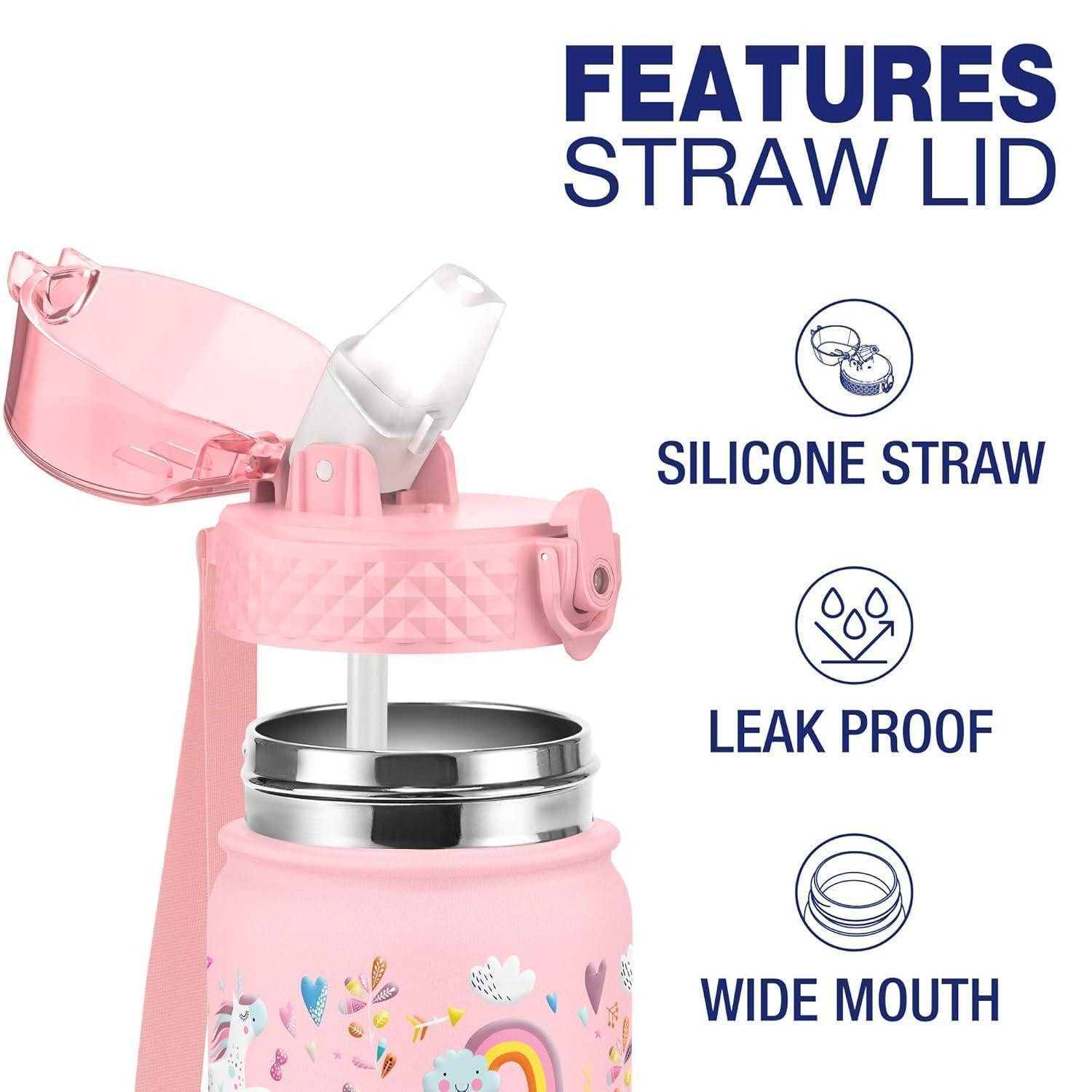 LuxusKollektion Aufbewahrungsbox Trinkflasche Edelstahl Kinder Strohhalm Ro günstig online kaufen