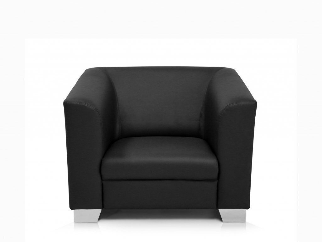 JVmoebel Polstergarnitur Schwarzes Wohnzimmer-Set: 3+2+1-Sitzer Ledersofas und Sessel, (3-tlg), Made in Europa