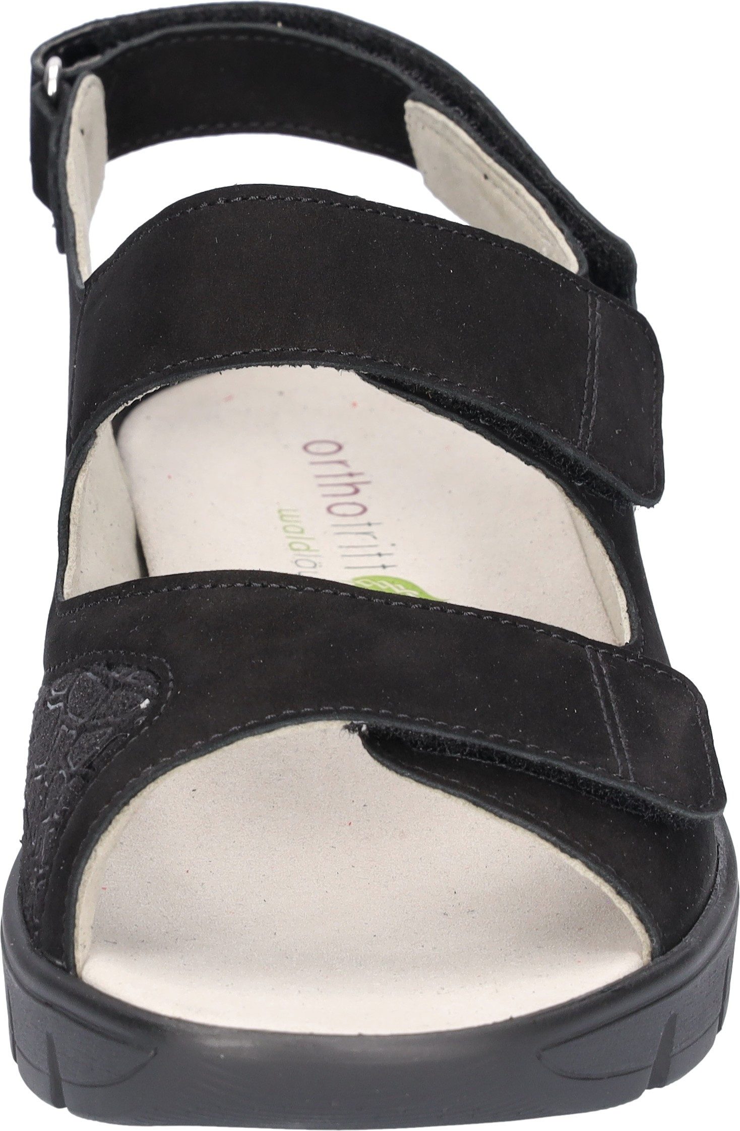 Waldläufer Plateausandale Klettschuh, Sommerschuh, Komfortschuh, Klettverschlüsse, Extraweite K