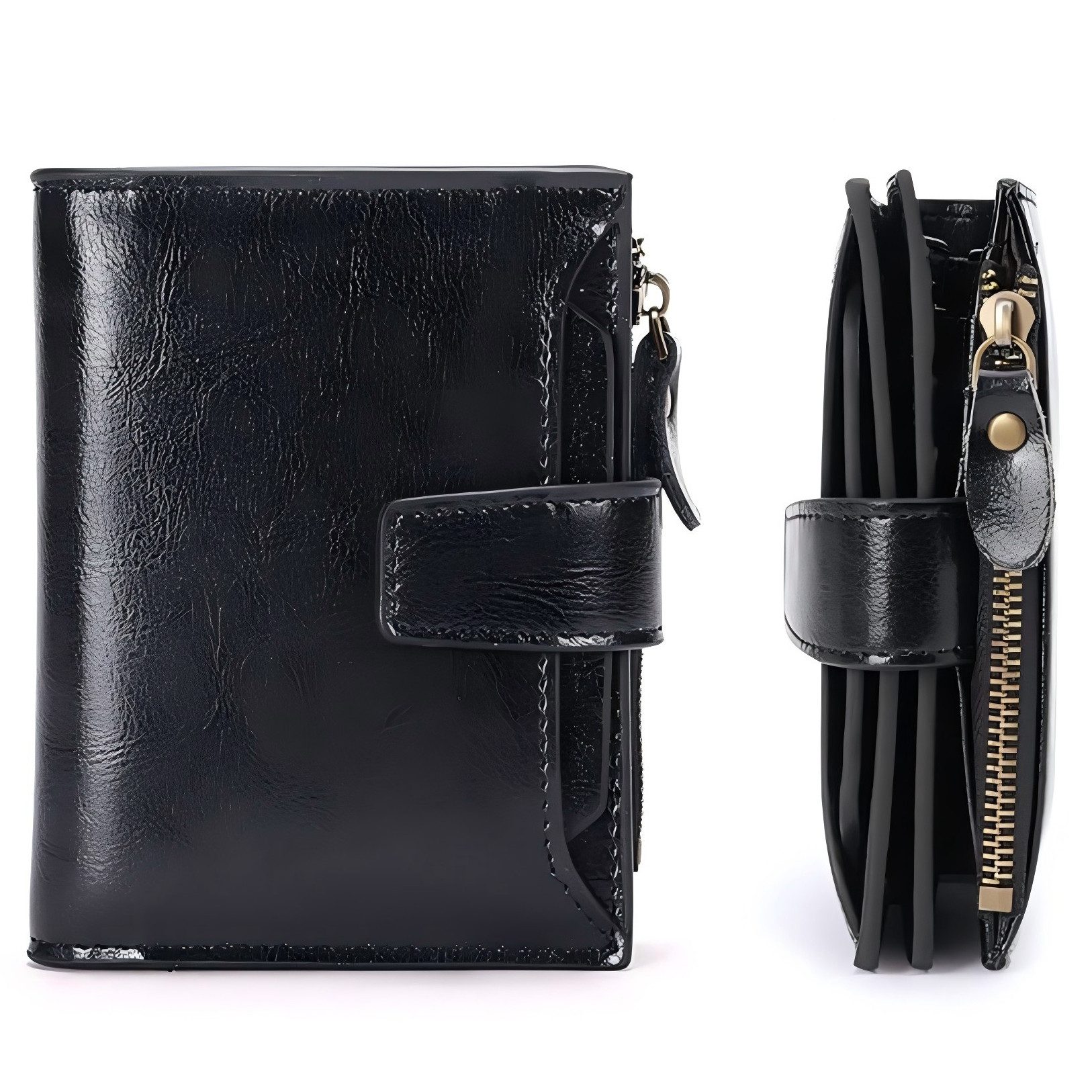 Forrlite Mini Geldbörse Geldbörse Echtes Nappaleder (Damen Echtleder Portem günstig online kaufen