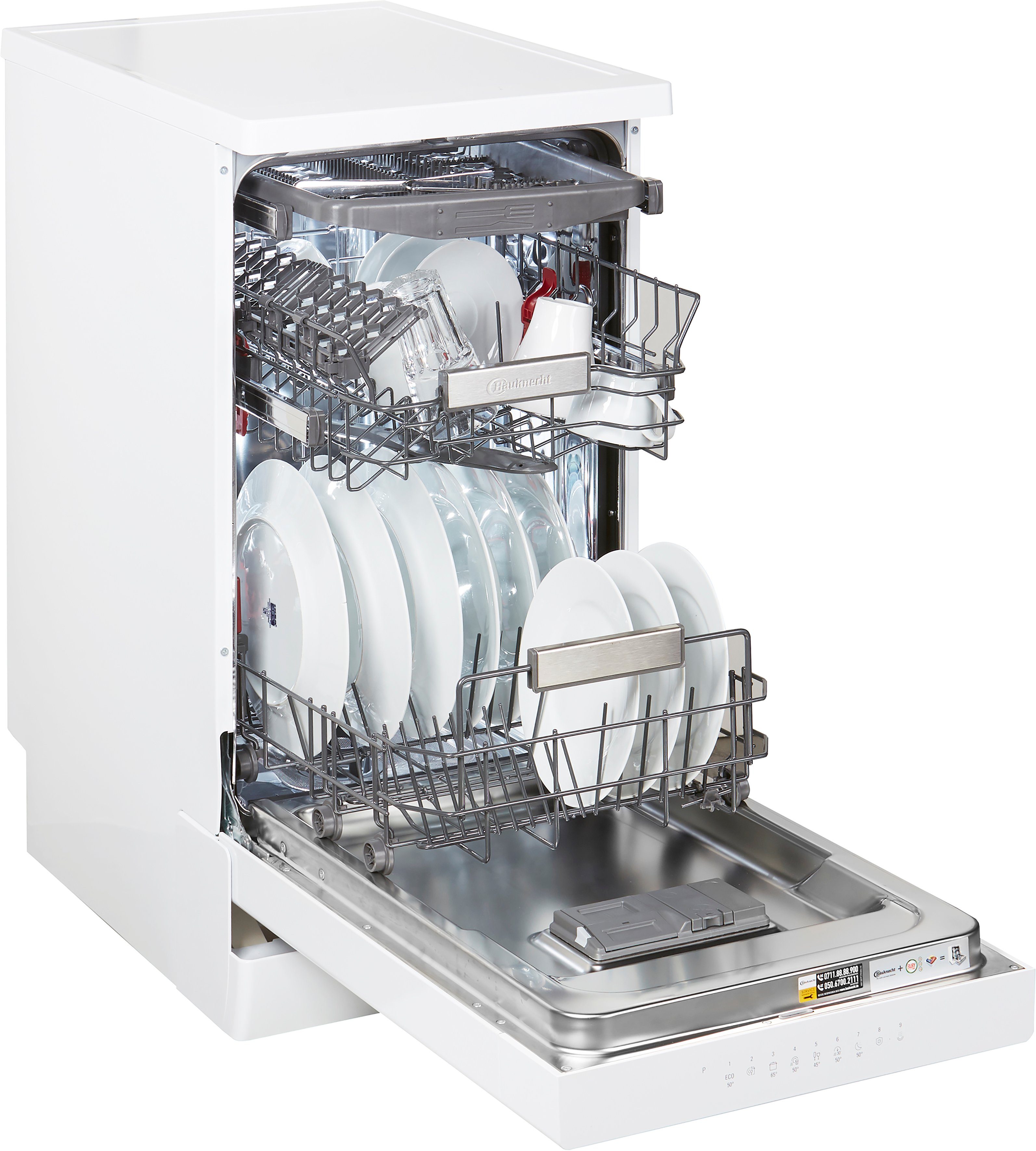 BAUKNECHT Standgeschirrspüler BSFO 3O21 PF, 10 Maßgedecke