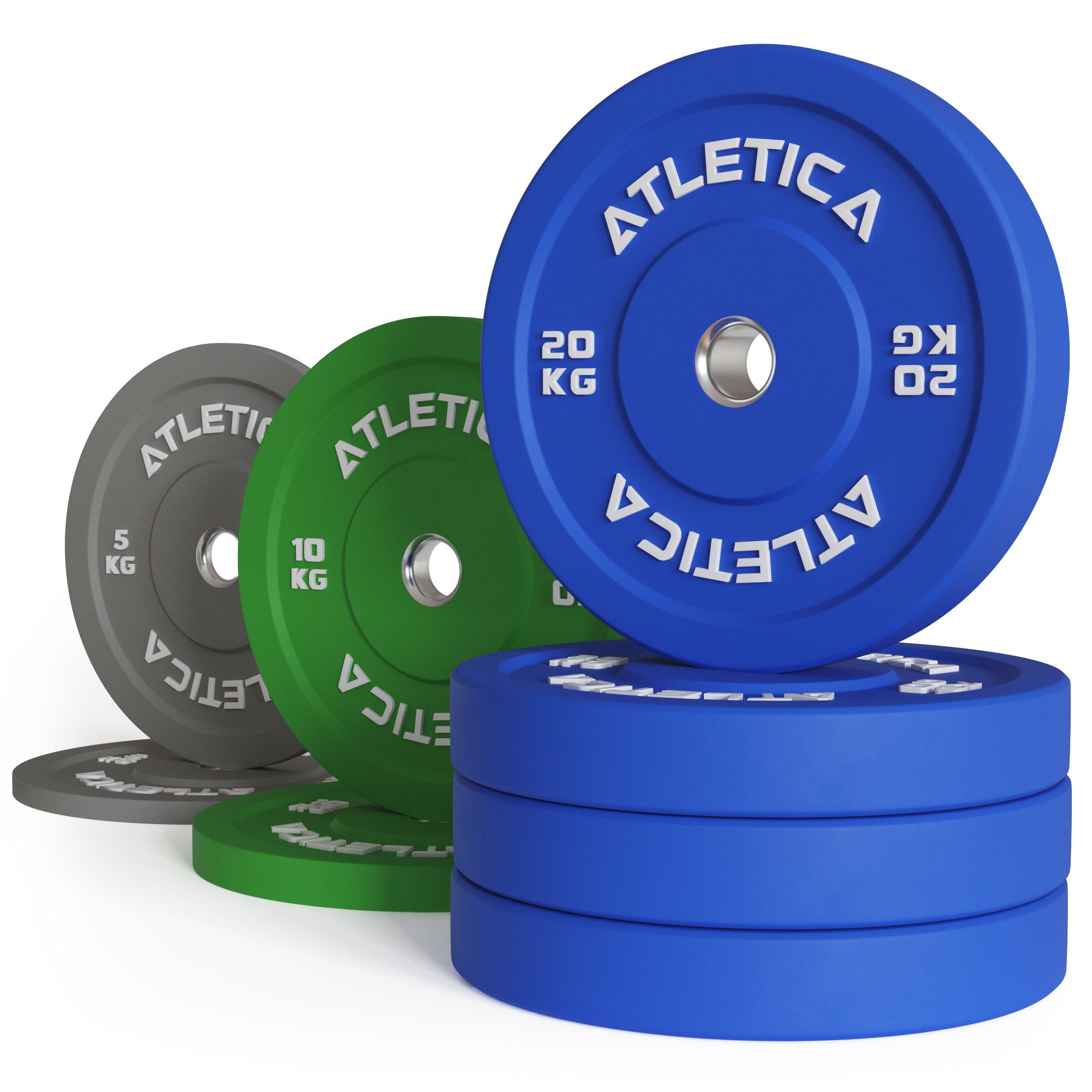 Hantelscheiben Color Bumper Plates Set, 110 kg