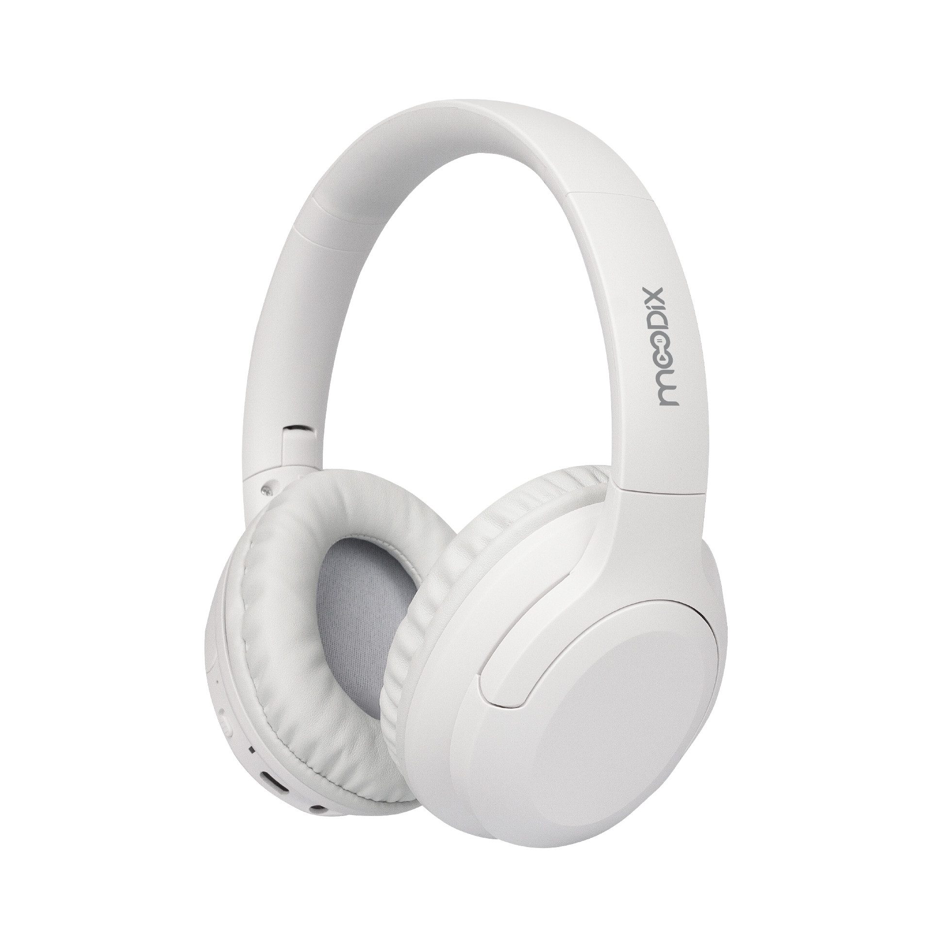 Moodix KO23NB1701W ANC Bluetooth On-Ear-Kopfhörer, Weiß Kopfhörer