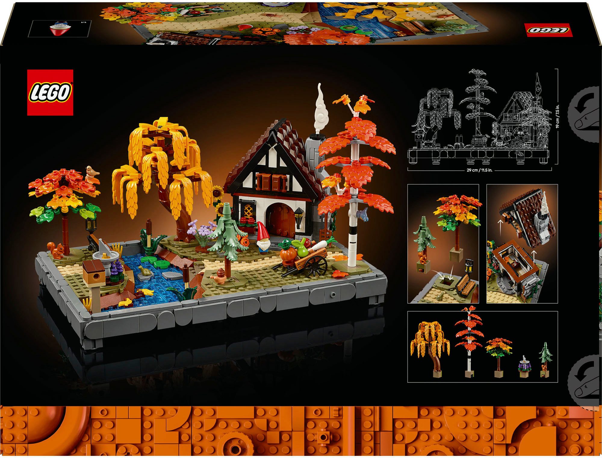 LEGO® Herbstlicher Landhausgarten (11372), LEGO Icons Konstruktionsspielste günstig online kaufen