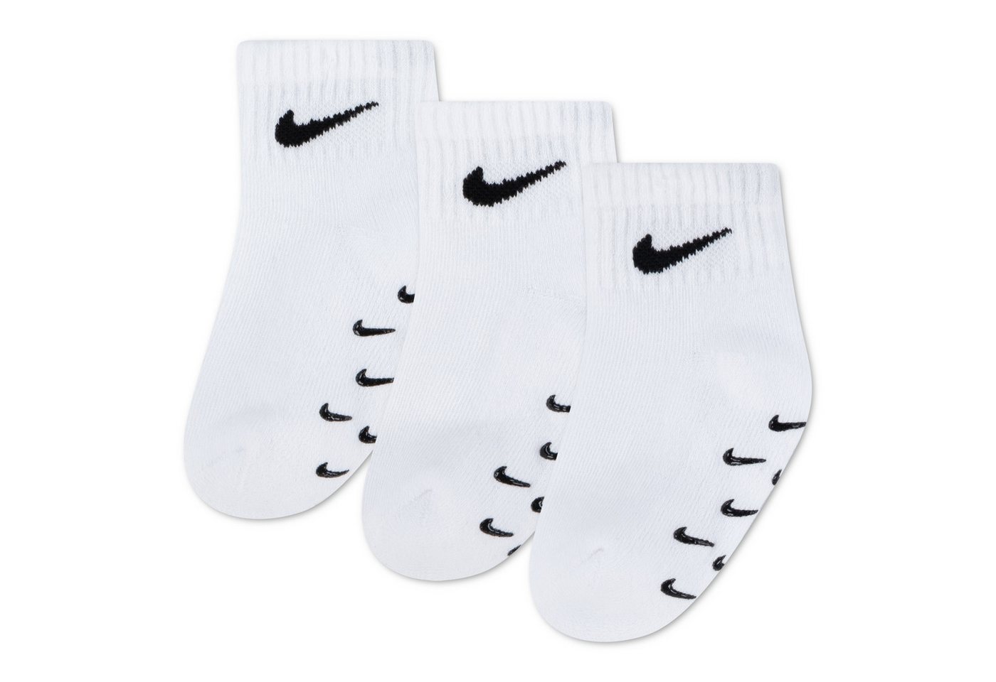 Nike Sportswear Socken NHN 3PK INF/TODD GRIPPER QTR S (3-Paar) für Babys, dreierpack, mit Elasthan-Anteil