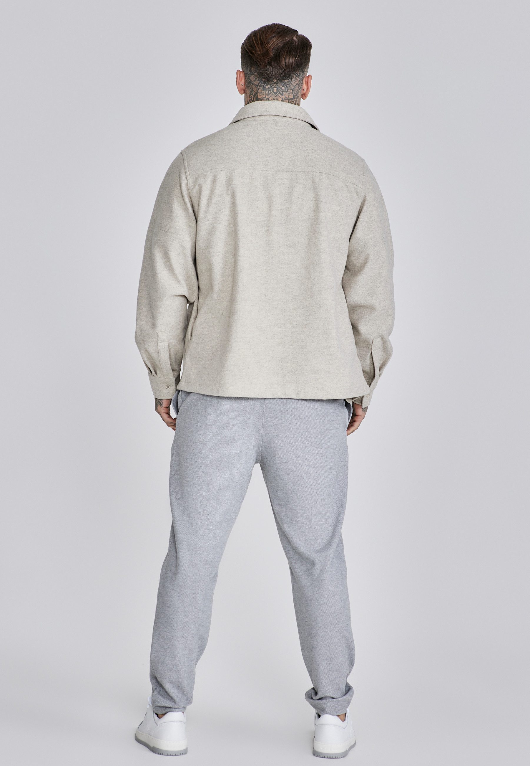 Siksilk Langarmhemd SikSilk Herren Overshirt