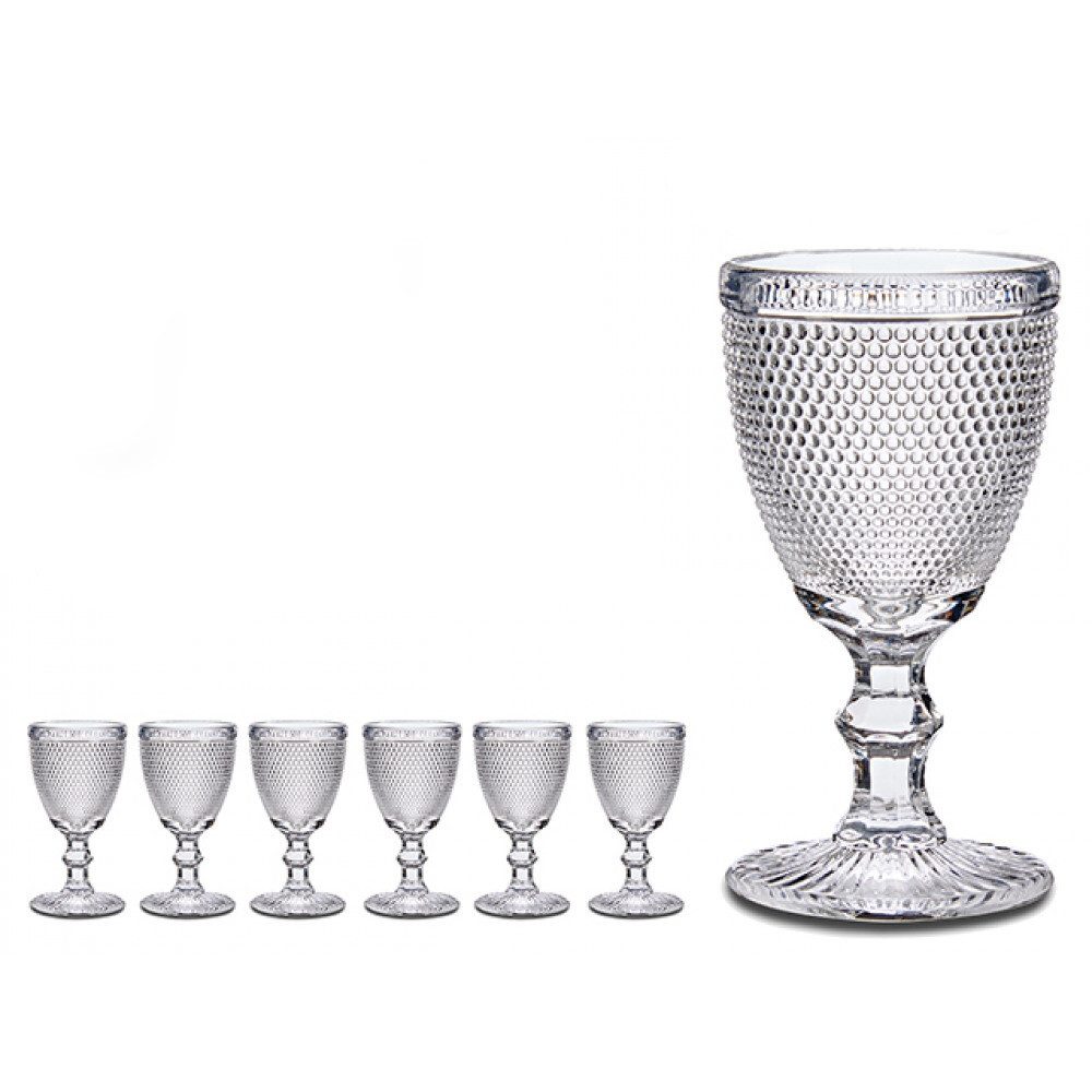 emeco Rotweinglas 6 x Rotweingläser Weingläser 330ml Rotwein Weinglas Kristal Diamant sc, 6-tlg., Glas