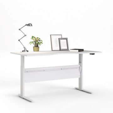 ebuy24 Schreibtisch Prisme Schreibtisch mit elektrischer Hebe-Senke Fu