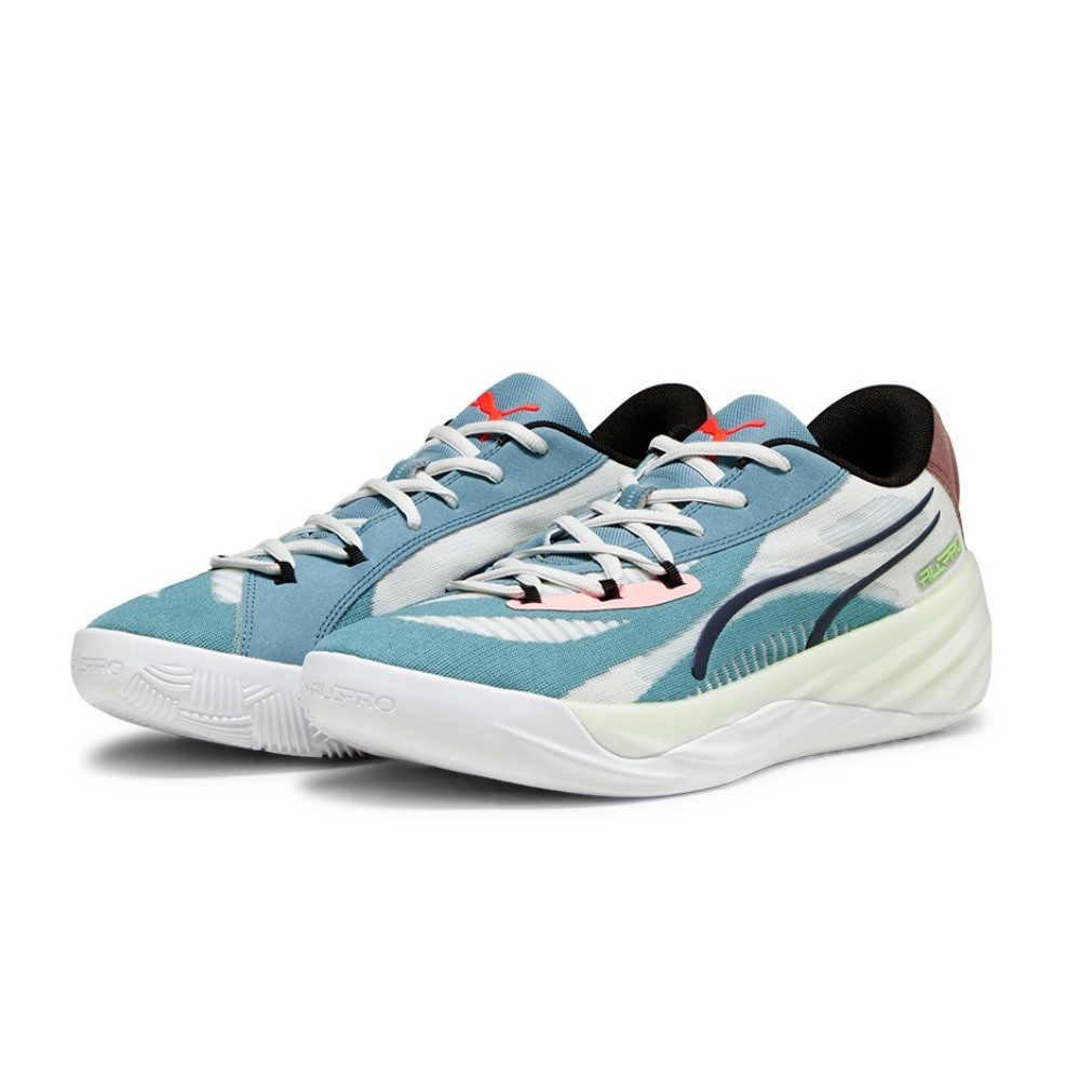 PUMA Hallen-Indoorschuhe All-Pro Nitro blau/bunt Herren Badmintonschuh