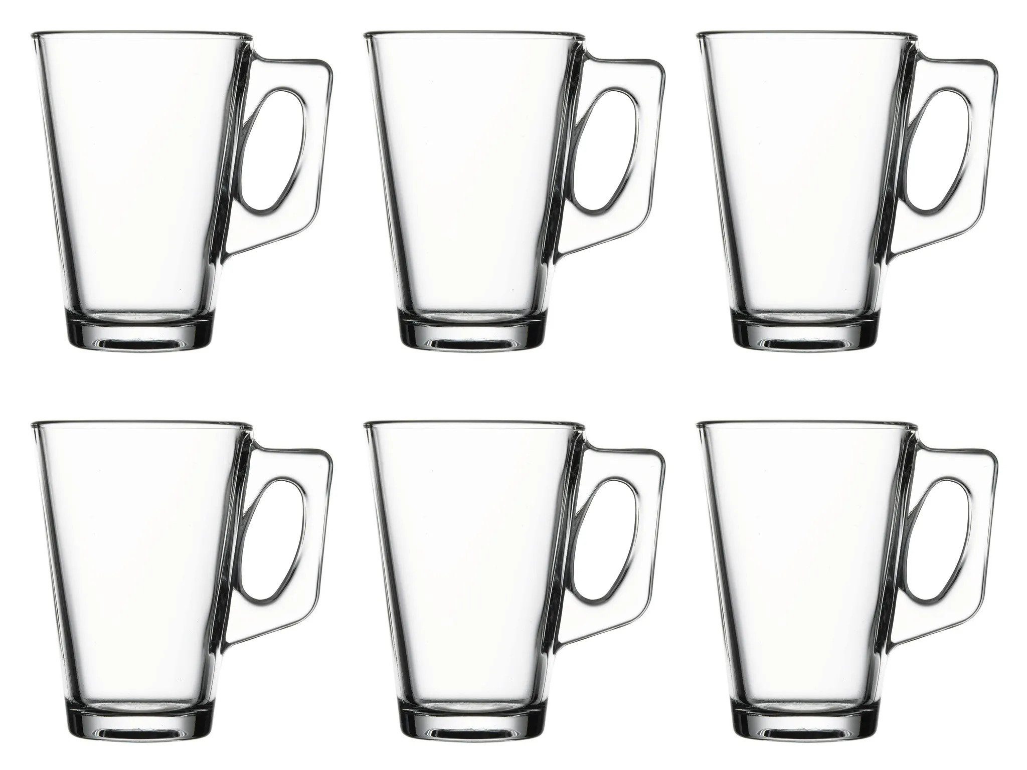 Pasabahce Gläser-Set »Vela«, Glas, 2 Teeglas mit Henkel