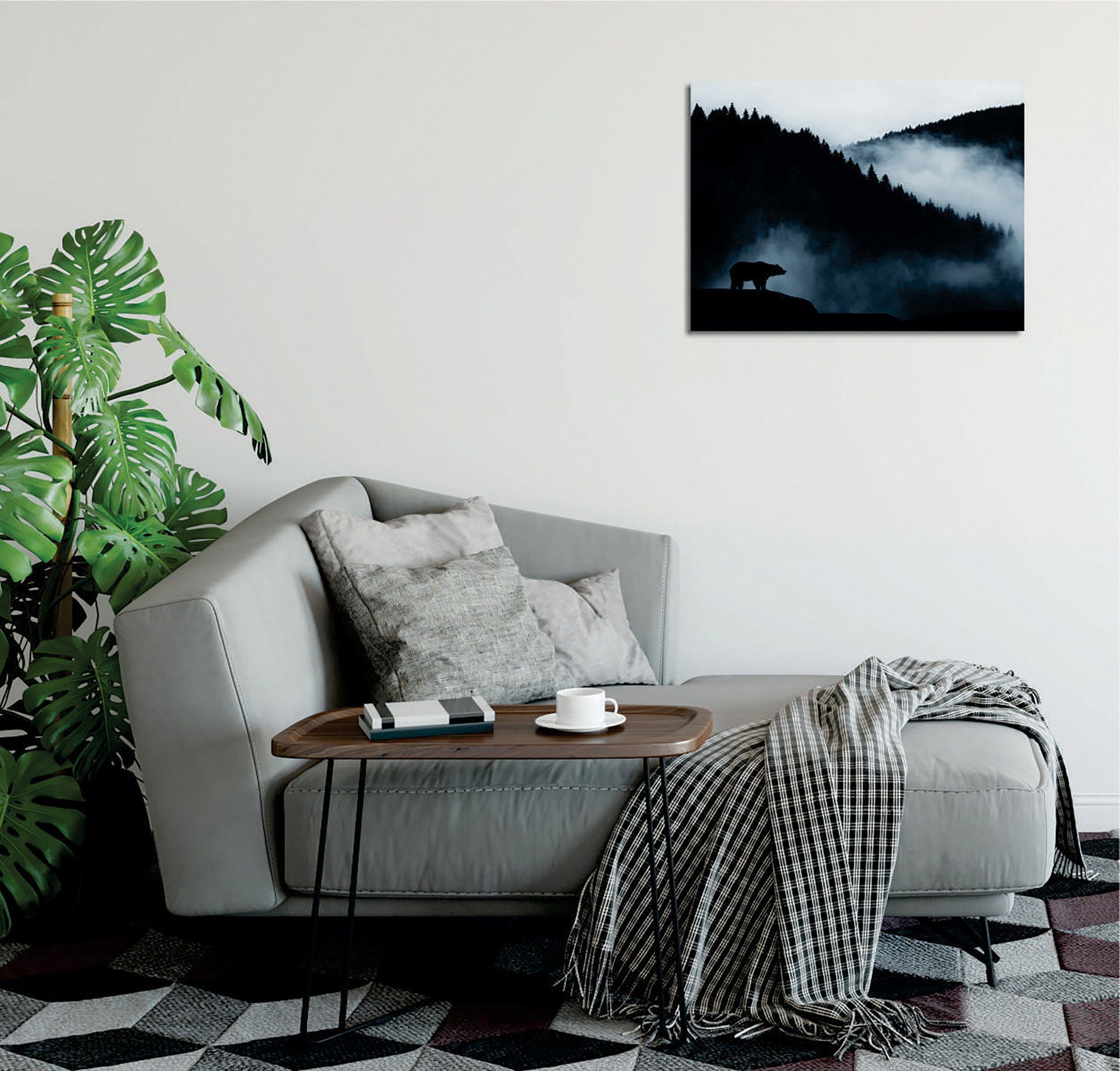 Wallity Leinwandbild GWN1183, Bunt, 30 x 40 cm, 60% Baumwolle / 40% Polyester | Leinwandbilder