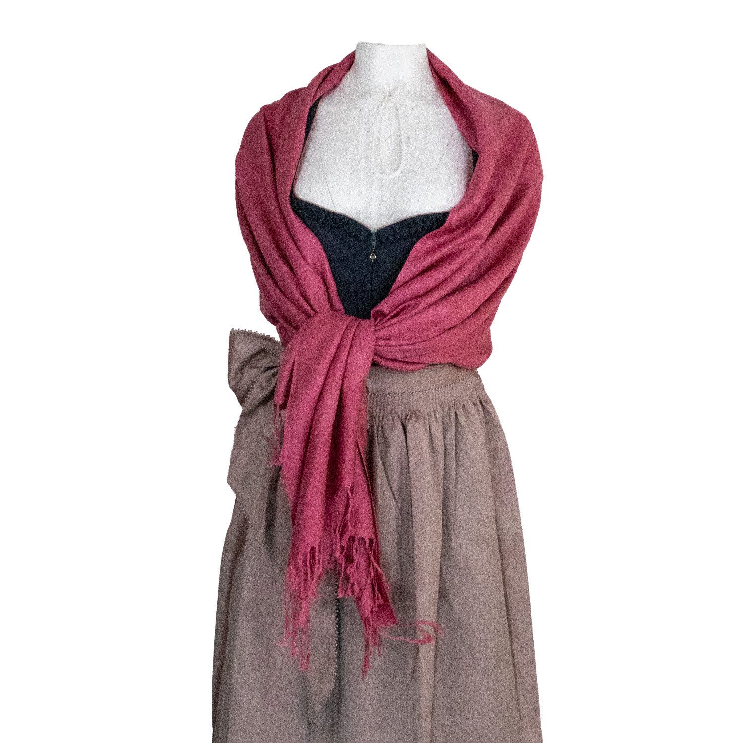 Trachtenland Schal Halstuch aus Viscose - Stola Schal 185 x 70 cm, P