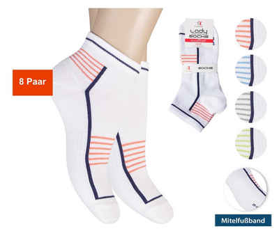 Cocain underwear Socken Damen Socken atmungsaktiv hoher Tragekomfort (8-Paar) Vorteilspack