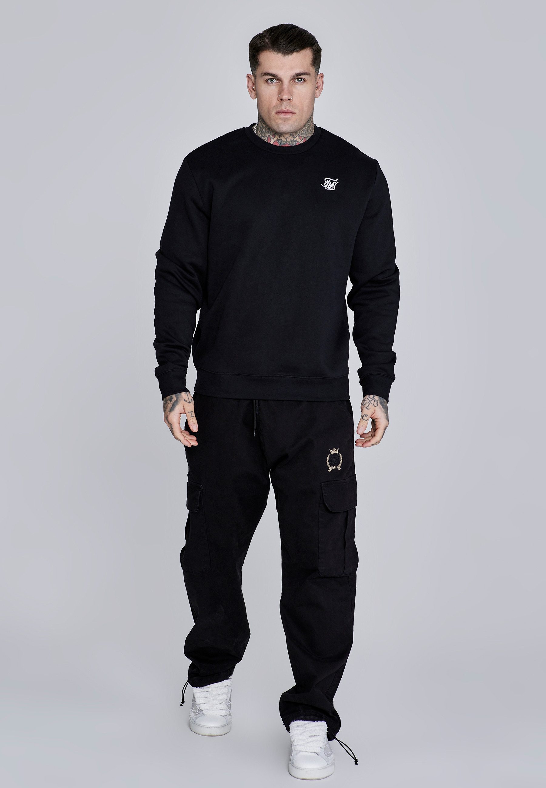 Siksilk Sweatshirt SikSilk Herren Essentials Pullover