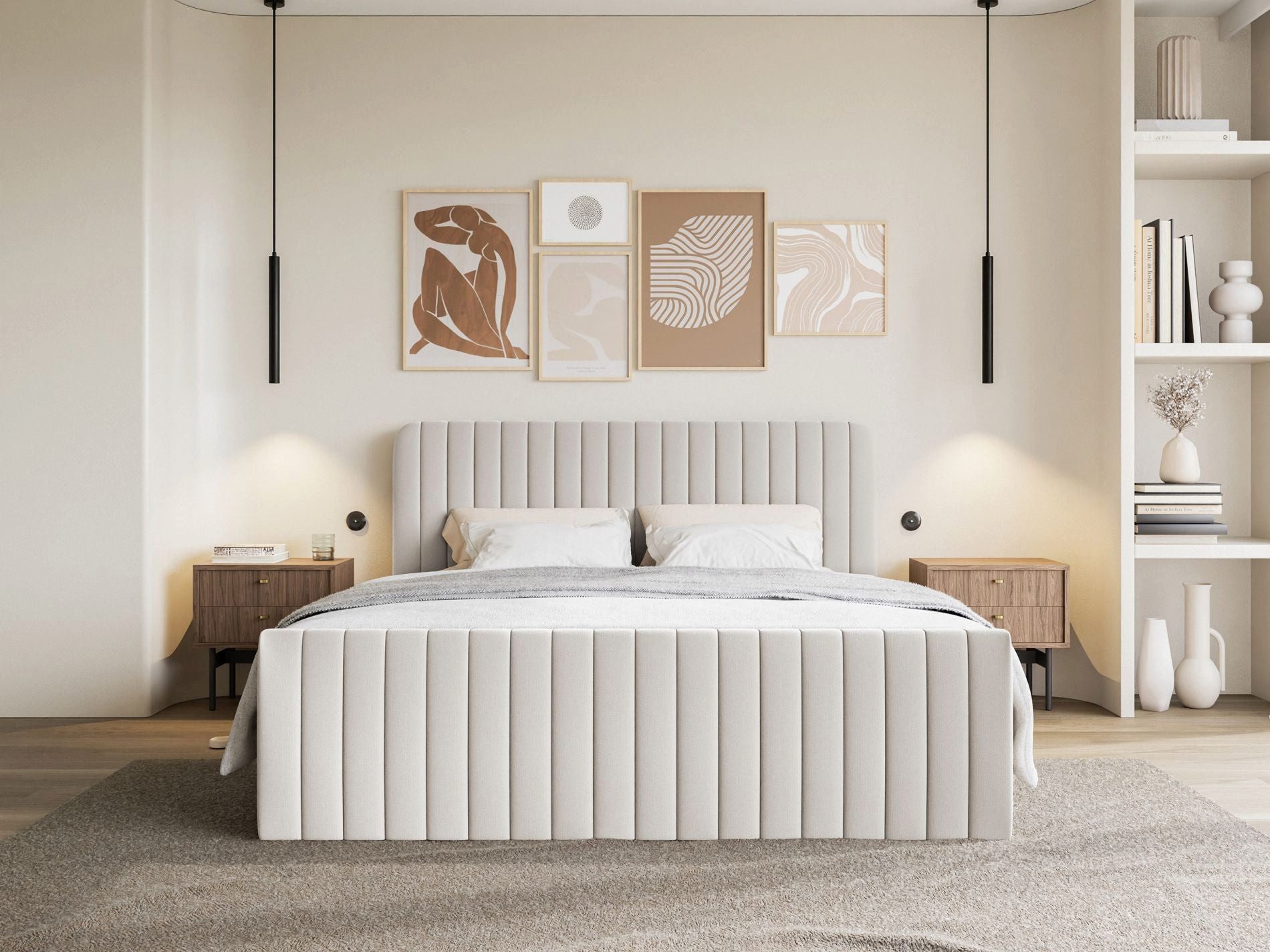 Selsey Boxbett SALIANO, Polsterbett mit Bettkasten, Matratze & Topper, Samt oder Chenille