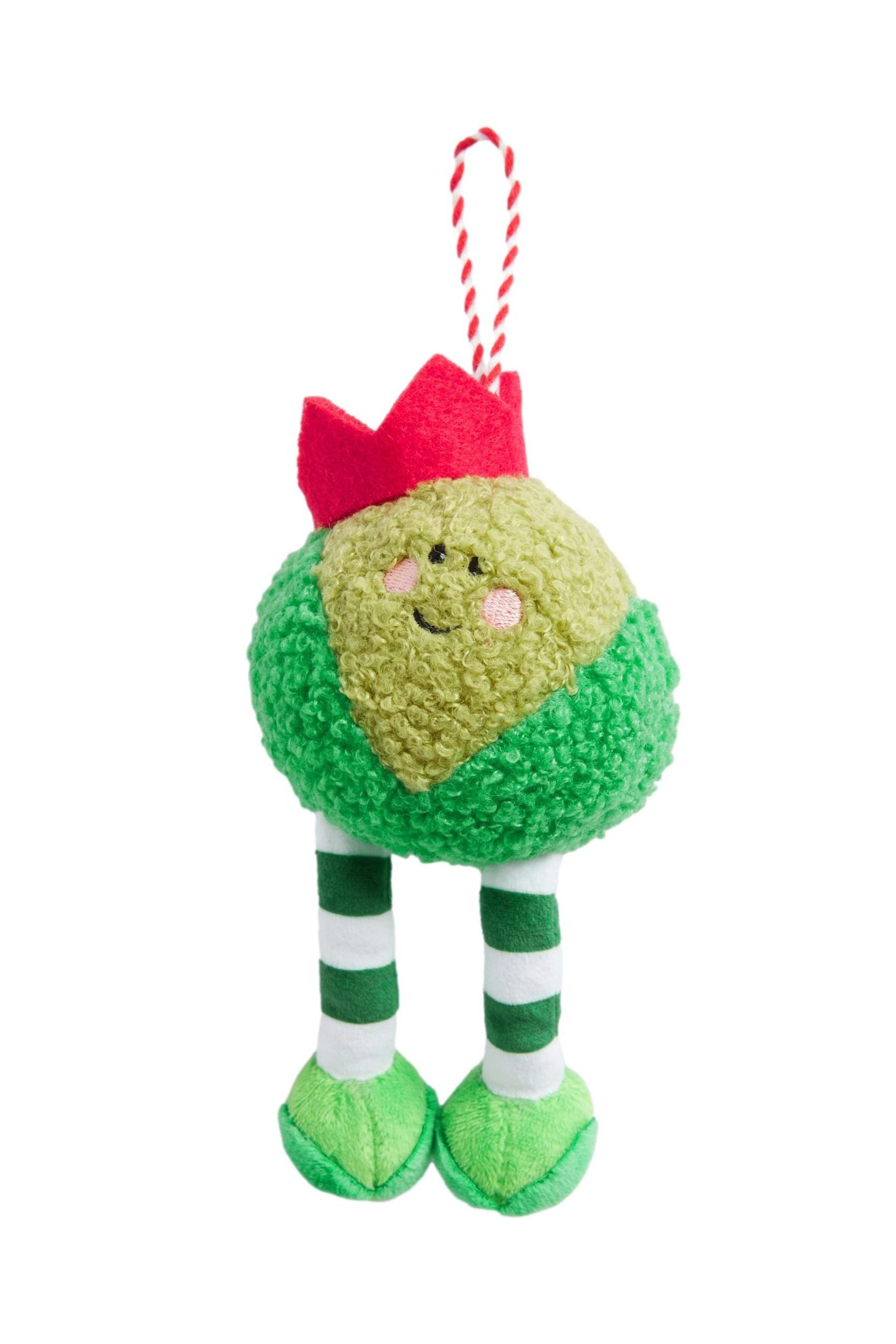 Dekokugel Weihnachtskugel, plüschig