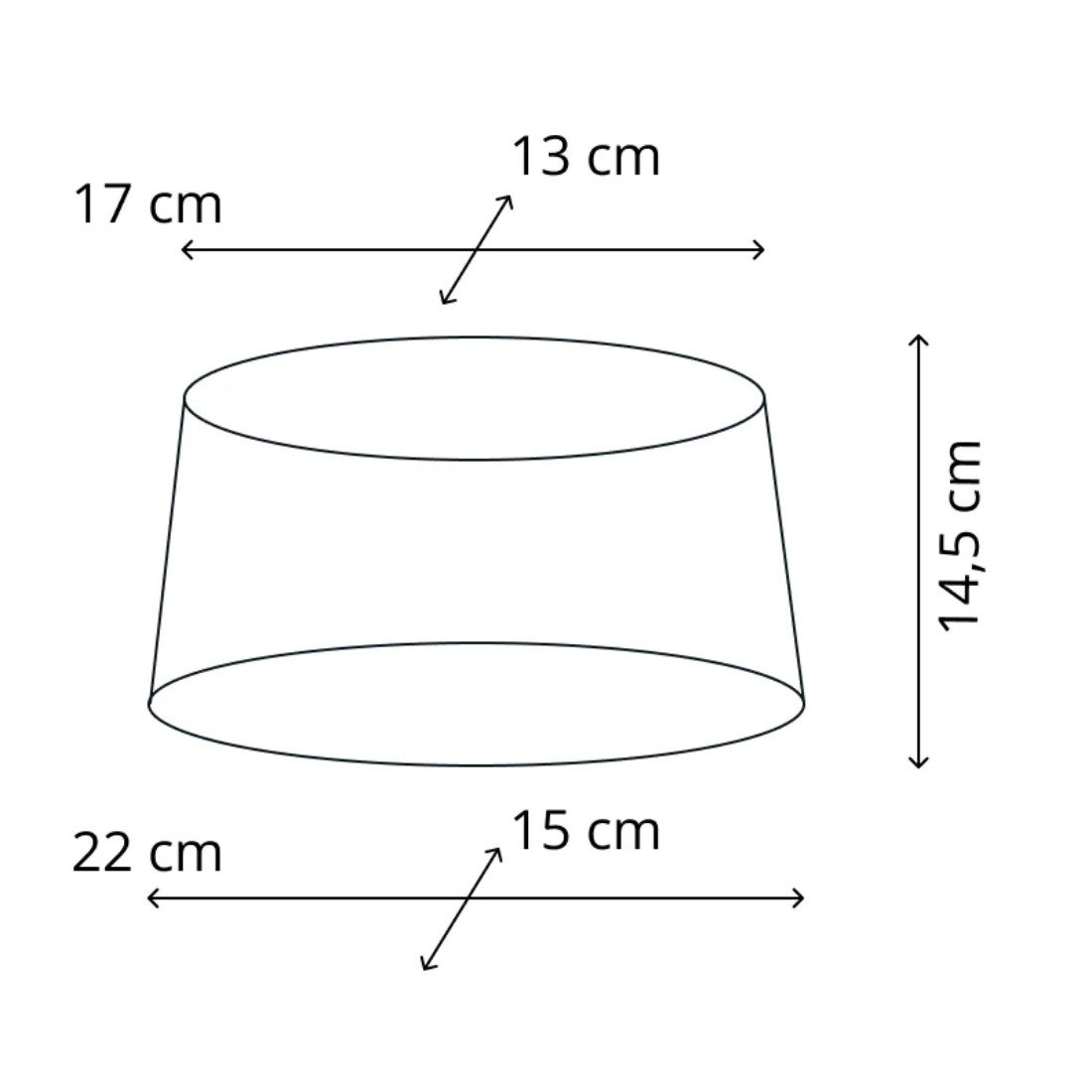 Brillibrum Lampenschirm Lampenschirm gestreift oval rund Streifenmuster E27 E14 – Bild 5 von 5