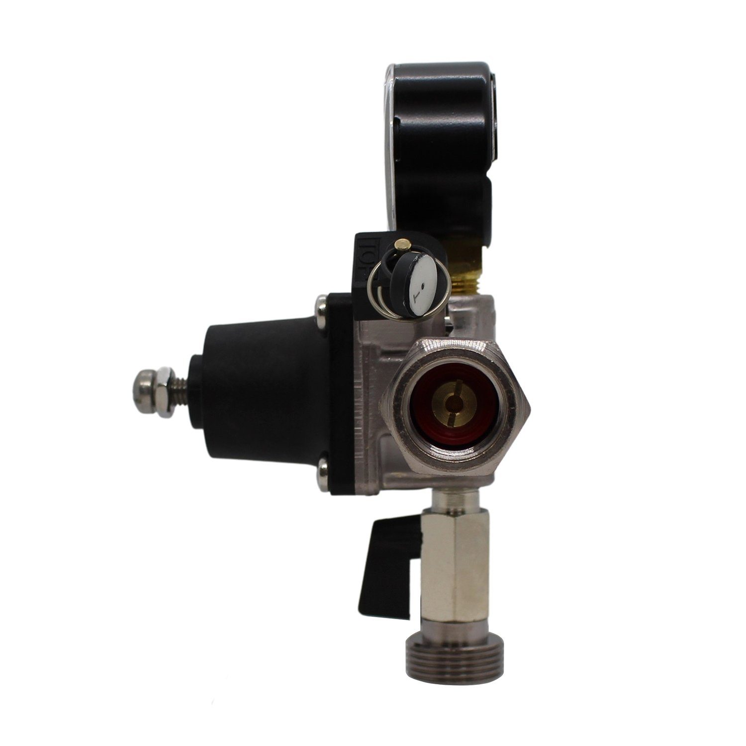 ich-zapfe Druckminderer Druckminderer 1-leitig CO2 für Bier 3bar Gas Druckregler Gasflasche